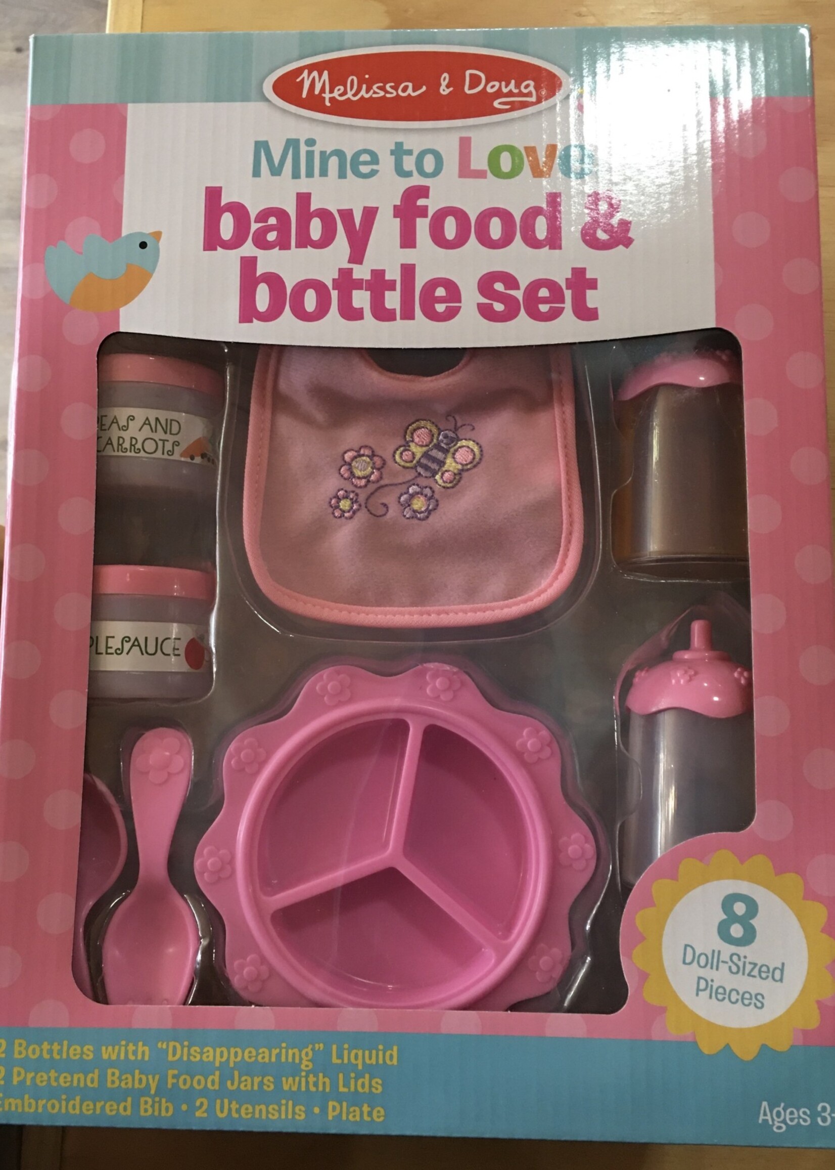 Melissa & Doug Mine To Love Baby Food & Bottle Set