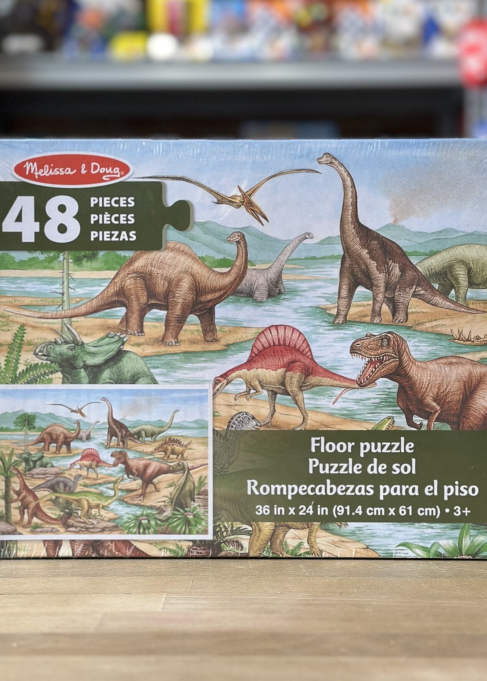 Melissa & Doug Puzzle - Dinosaurs Floor Puzzle 48 Pc.