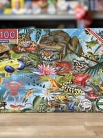 eeBoo Puzzle - Love of Amphibians 100 Pc.