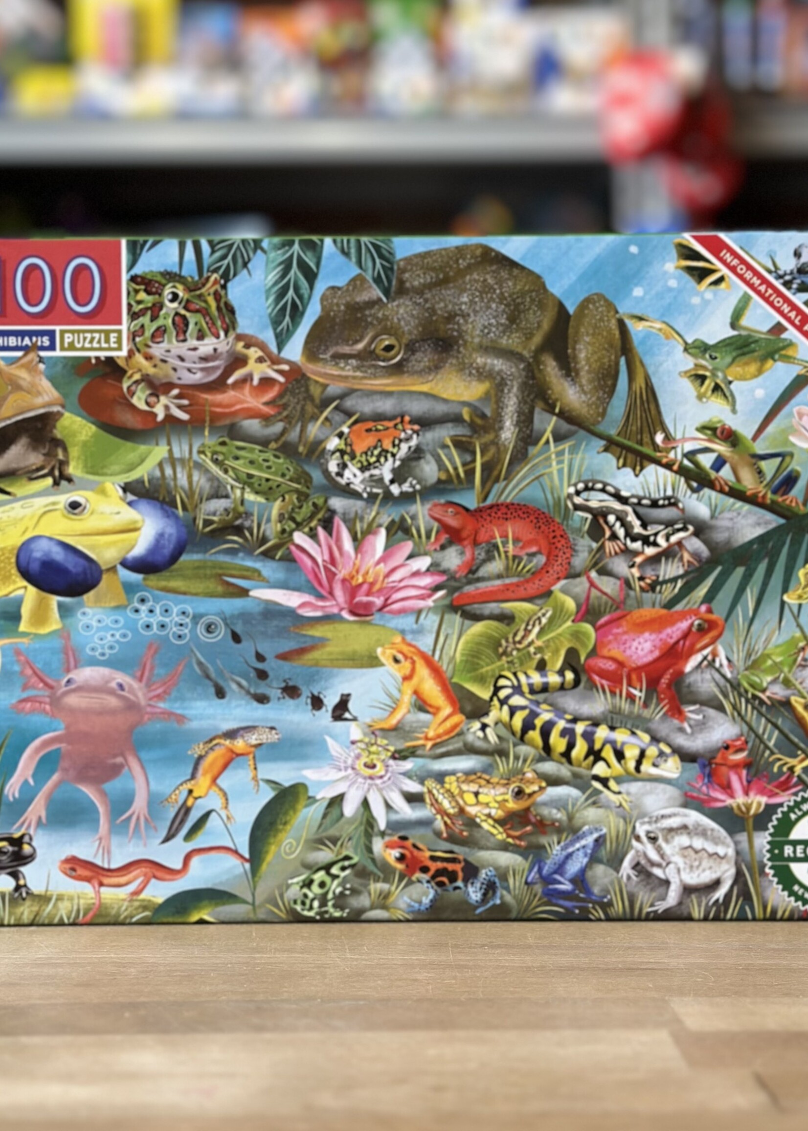 eeBoo Puzzle - Love of Amphibians 100 Pc.