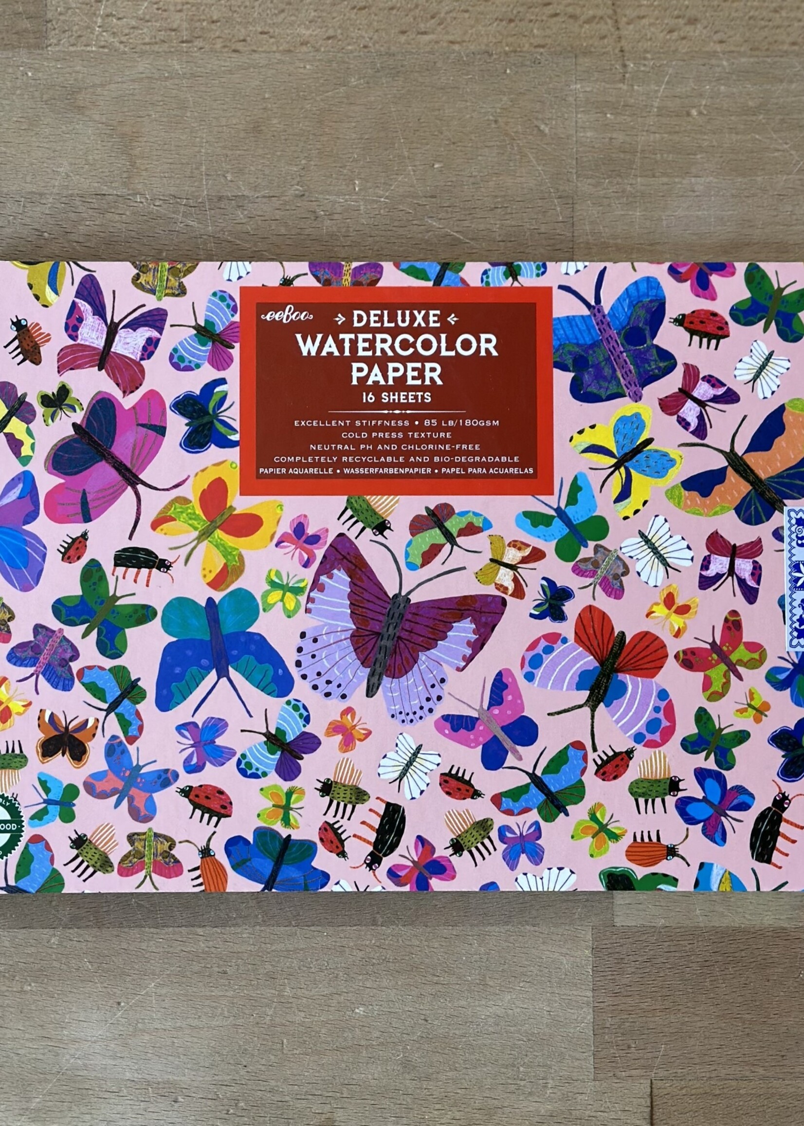 eeBoo Watercolor Pad - Butterflies
