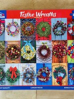White Mountain Puzzles Puzzle-Festive Wreaths 1000pc