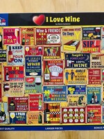 White Mountain Puzzles Puzzle- I Love Wine 1000pc