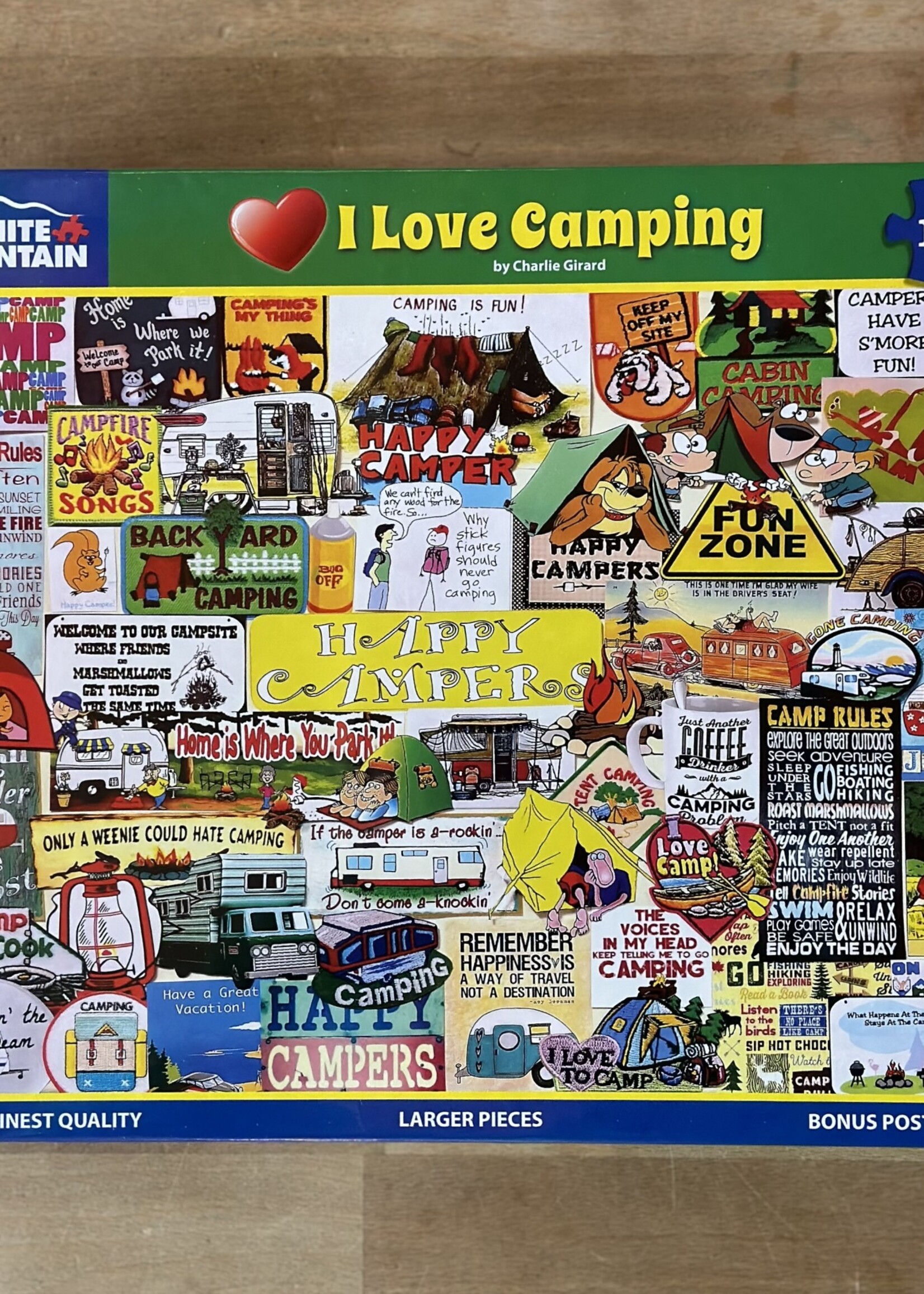 White Mountain Puzzles Puzzle - I Love Camping 1000 Pc.