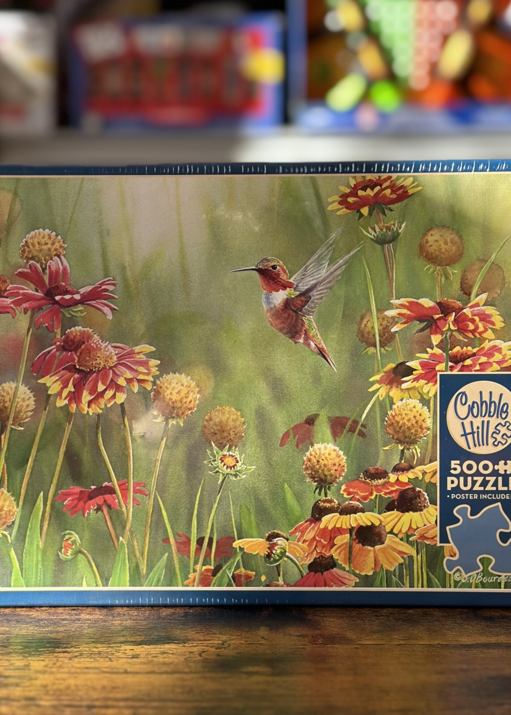 Cobble Hill Puzzle - Rufous Hummingbird 500 Pc.