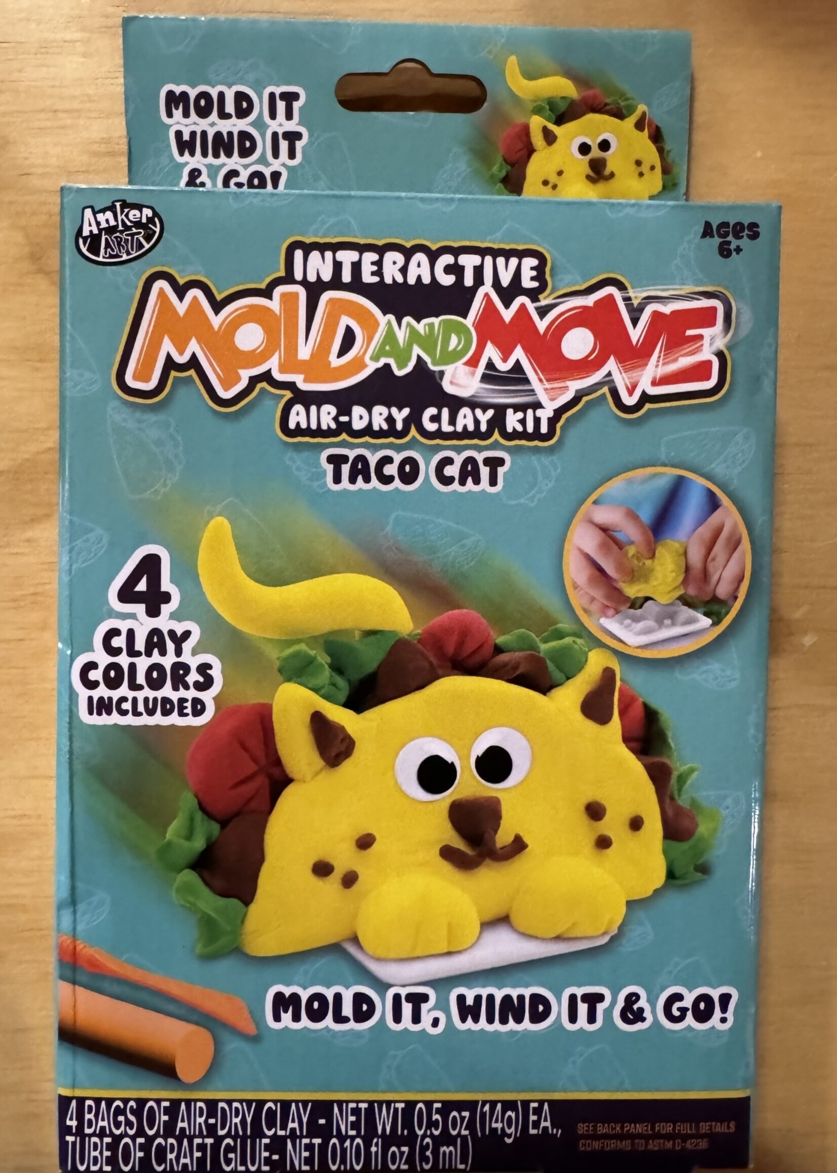 Mold & Move Clay Kit-Taco Cat