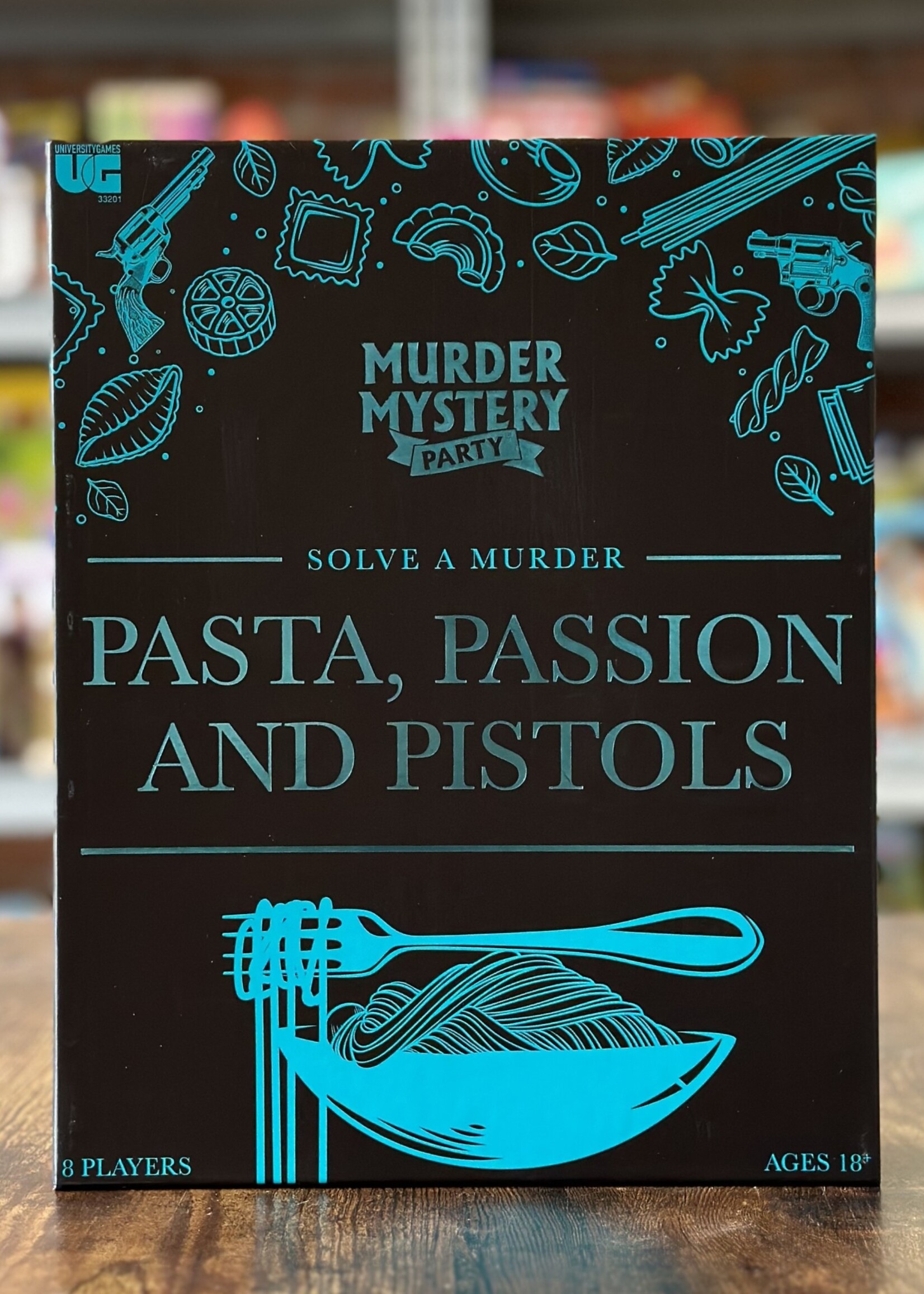 University Games Murder Mystery - Pasta, Passion and Pistols