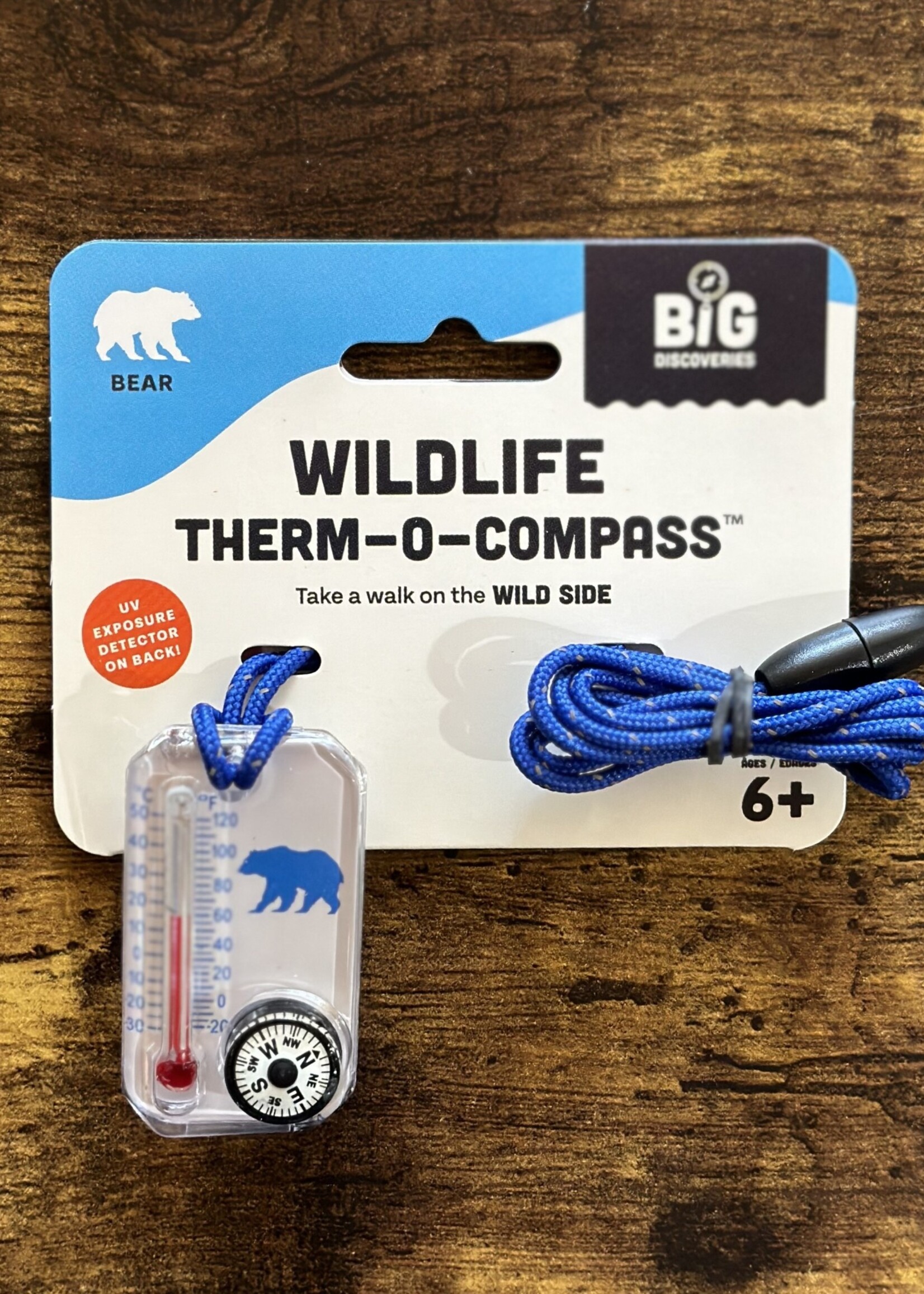 Big Discoveries Wildlife Therm-o-Compass - Blue Bear