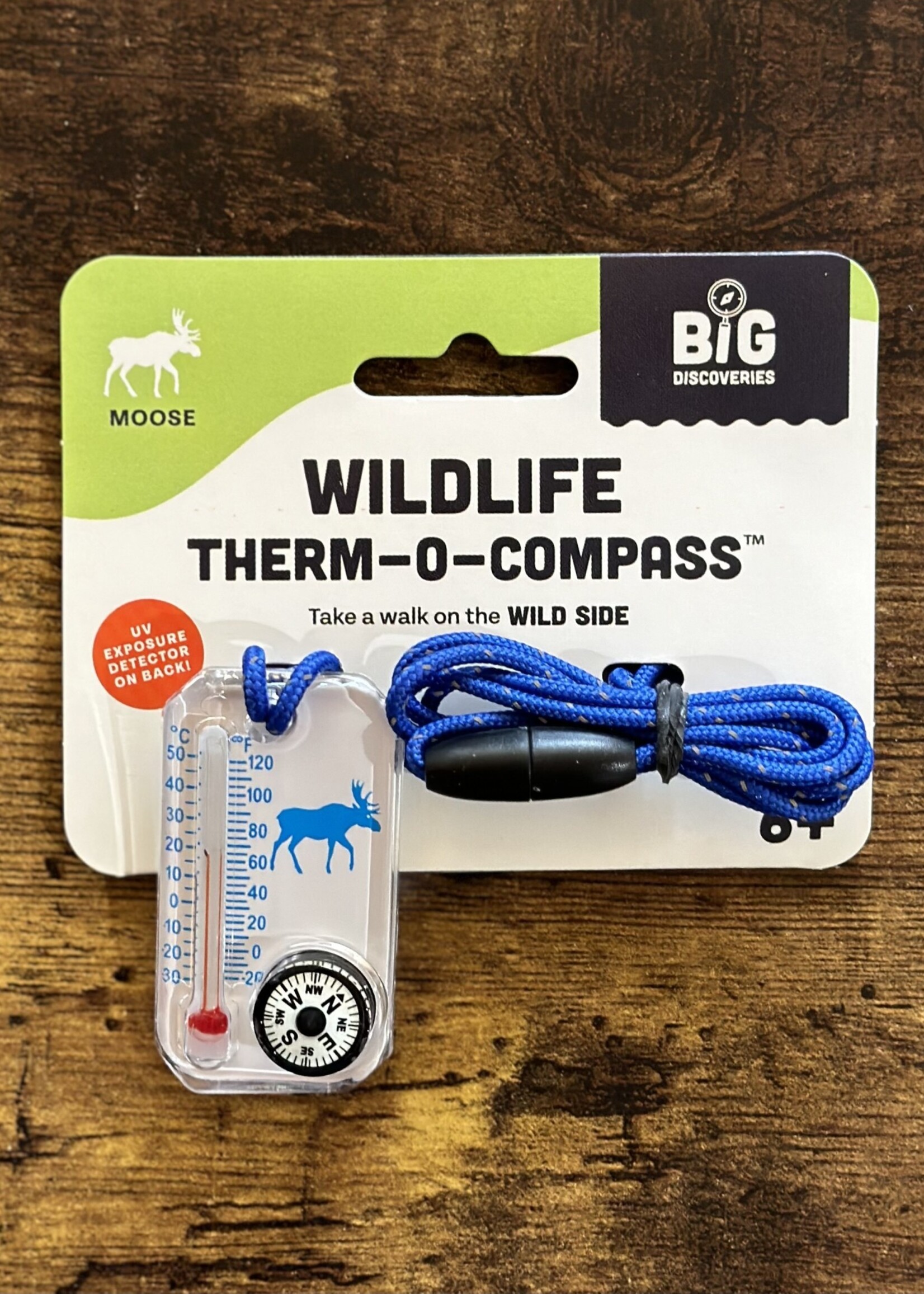 Big Discoveries Wildlife Therm-o-Compass - Blue Moose