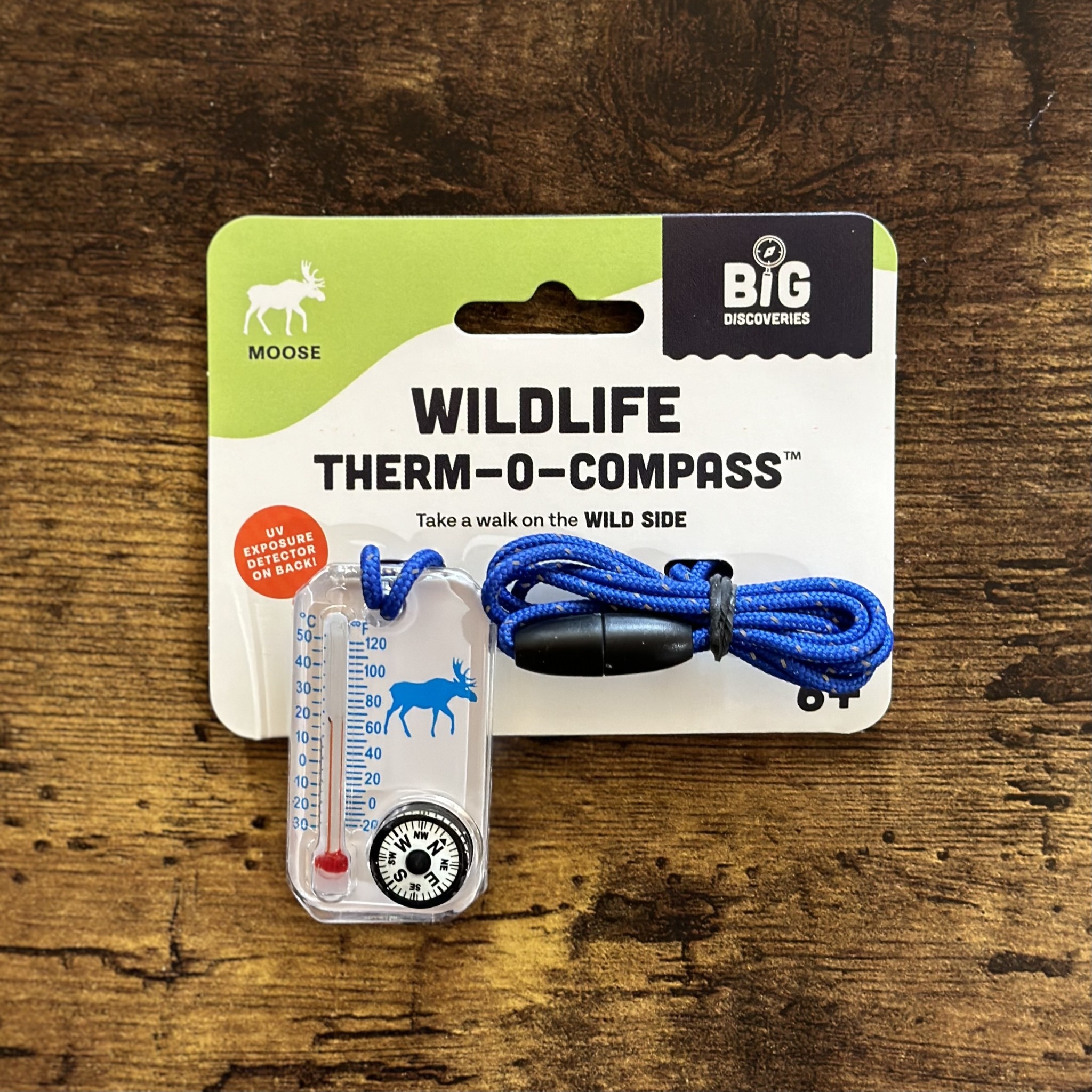 Wildlife Therm-o-Compass - Blue Moose