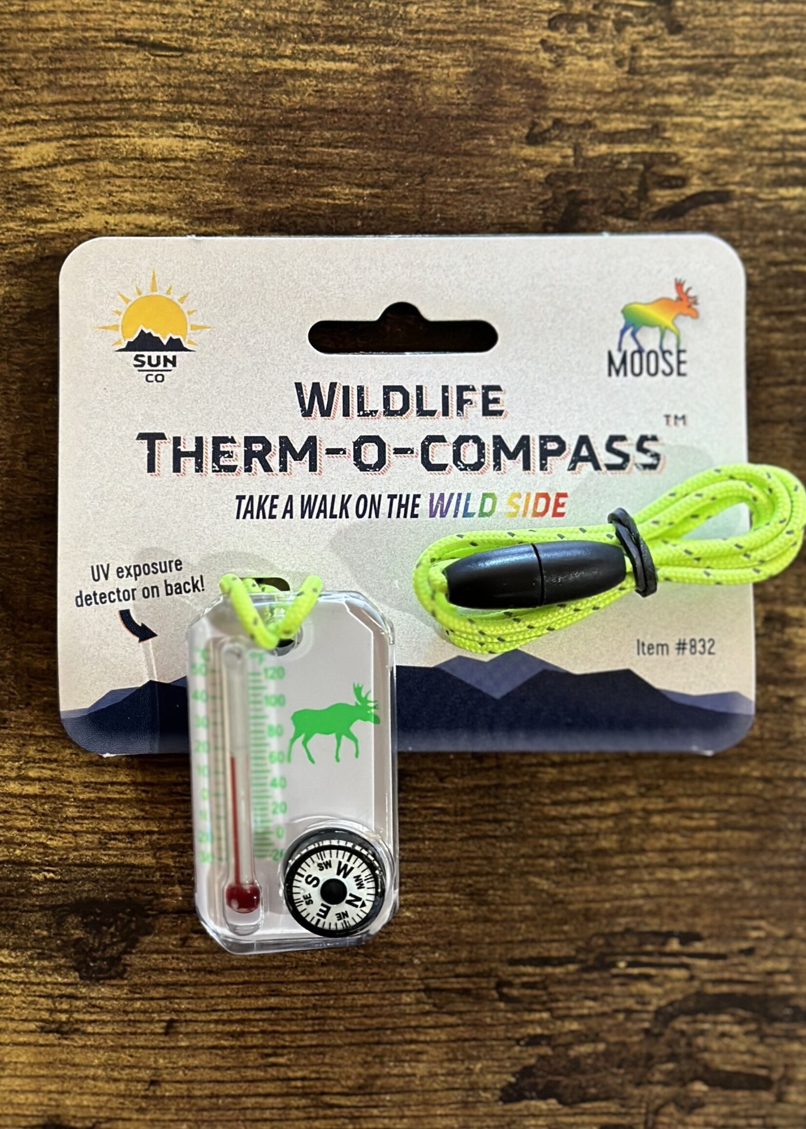 Big Discoveries Wildlife Therm-o-Compass - Green Moose