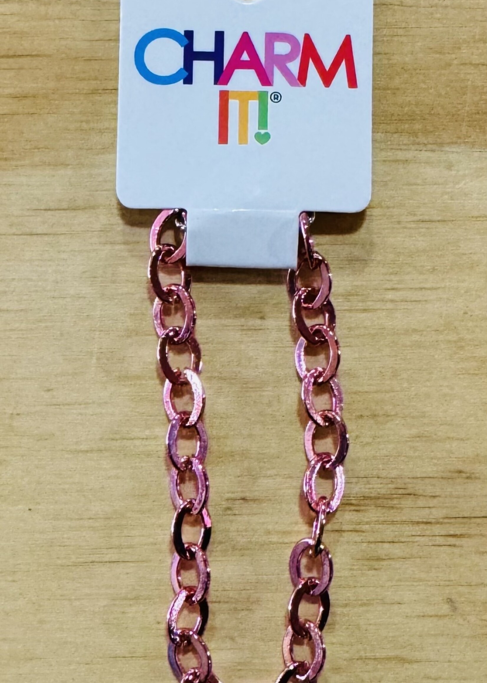Charm It! Charm It! - Pink Chain Bracelet