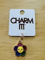 Charm It Charm It! Gold Glitter Happy Flower