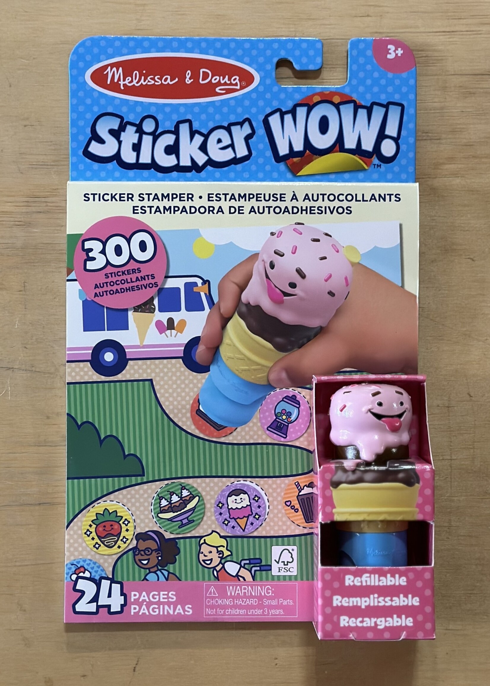 Melissa & Doug Sticker WOW! Activity Pad Set - Ice Cream