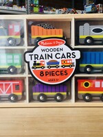 Melissa & Doug Magnetic Wooden Train Cars