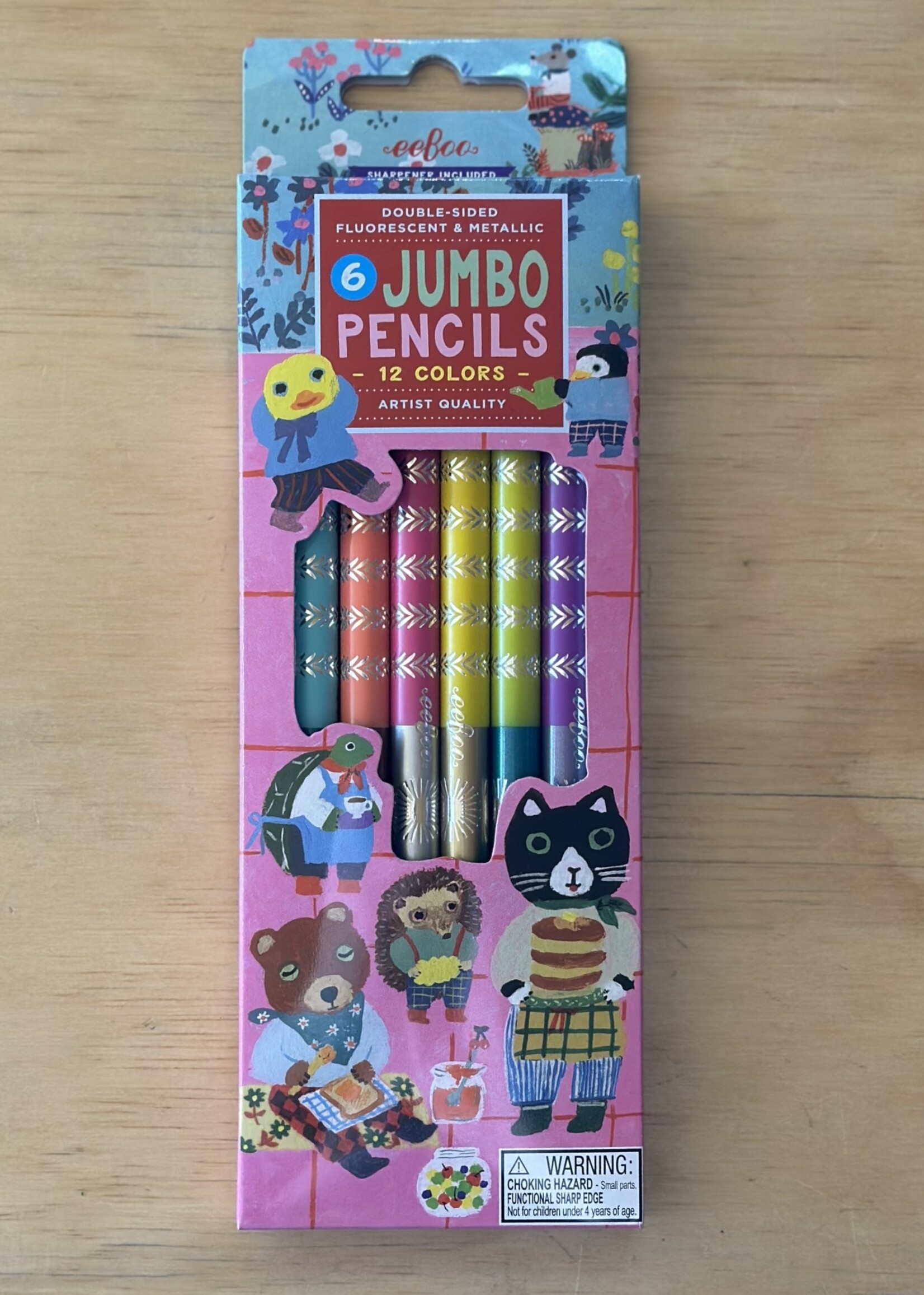 eeBoo 6 Jumbo Pencils - Sweet Celebration