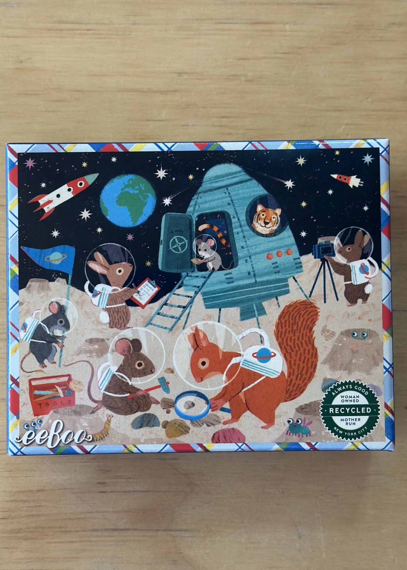 eeBoo Puzzle - Moon Visit (Mini Victoria Puzzle) 36 Pc.