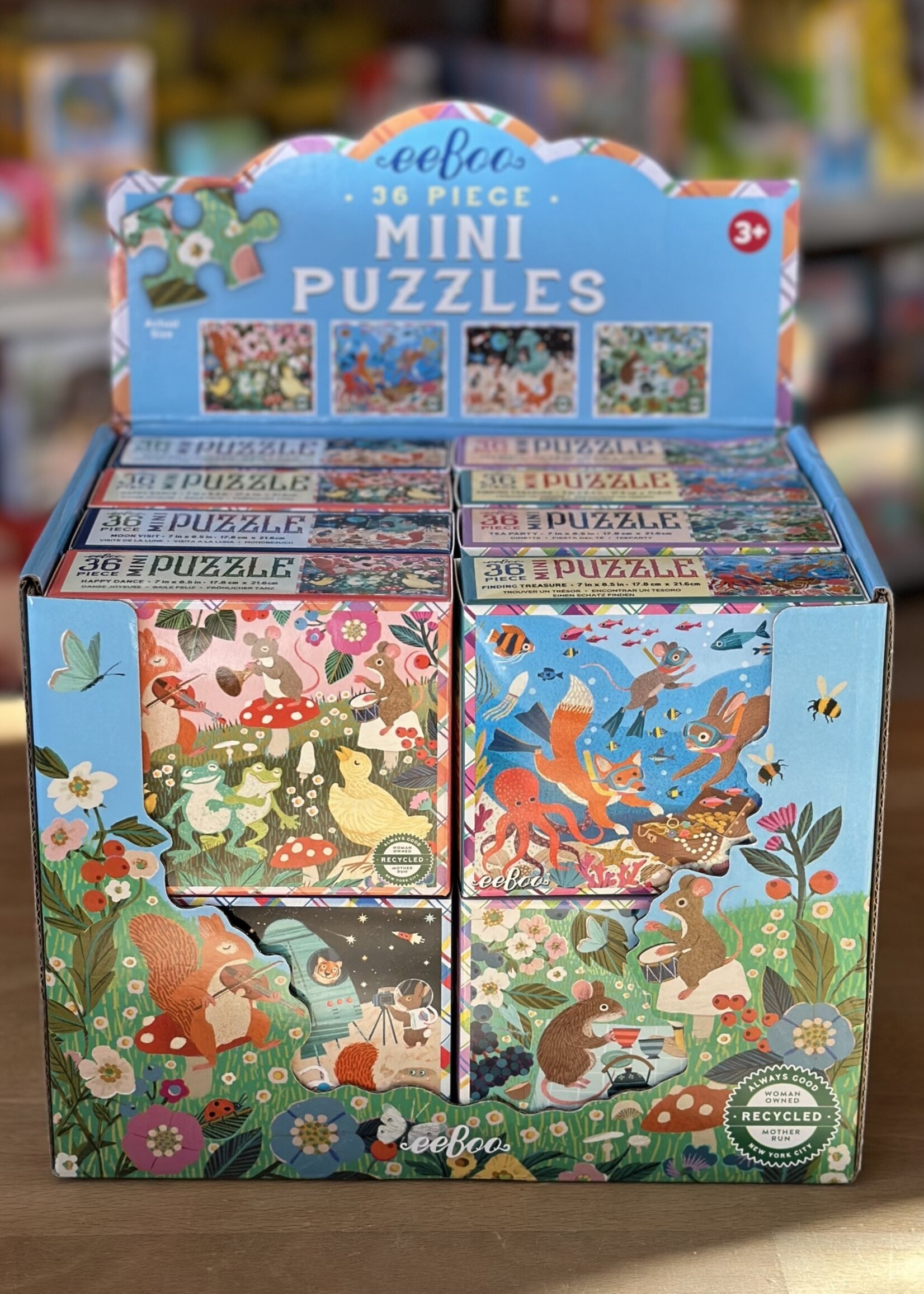 eeBoo Puzzle - Moon Visit (Mini Victoria Puzzle) 36 Pc.