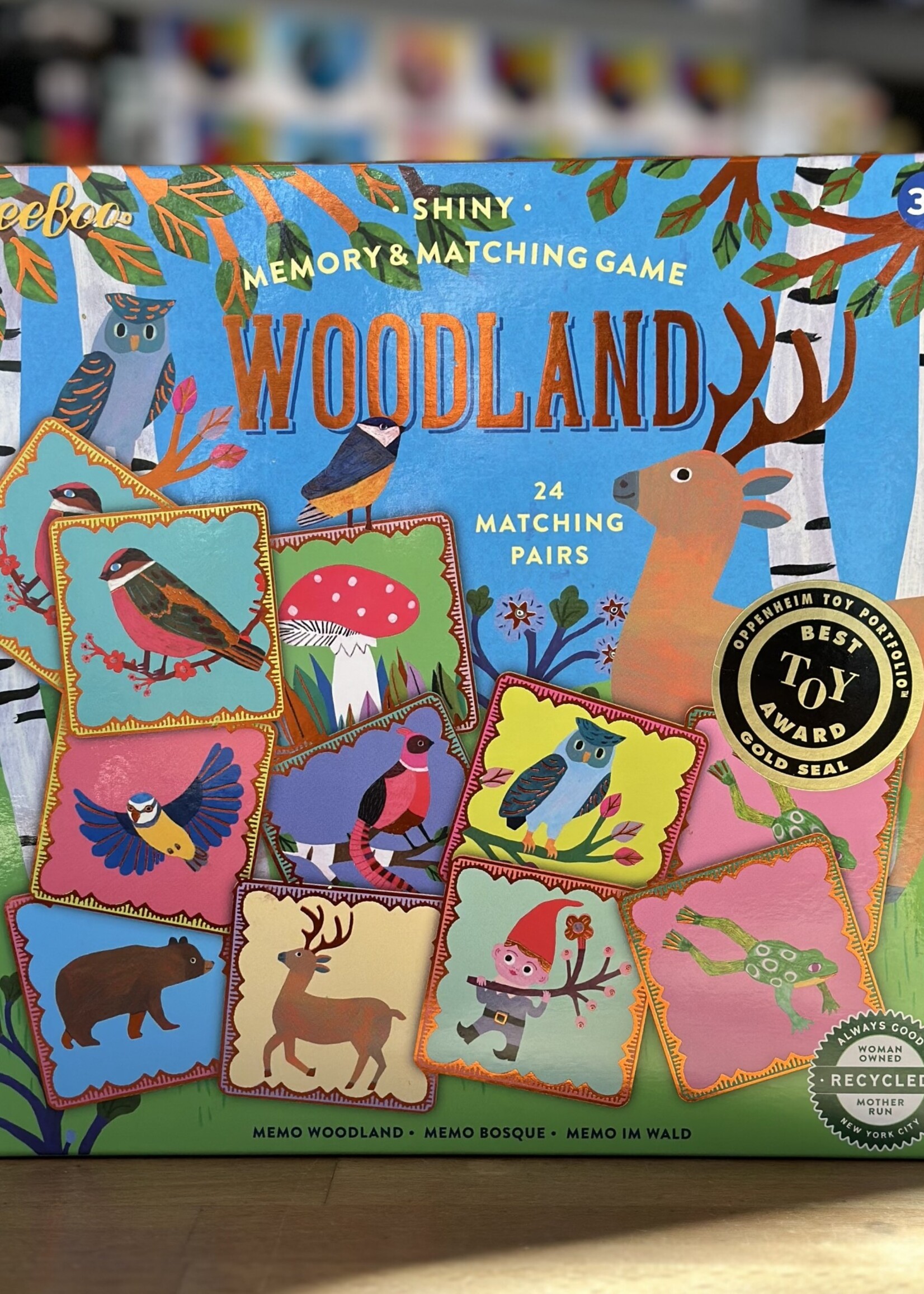 eeBoo Woodland - Shiny Memory & Matching Game