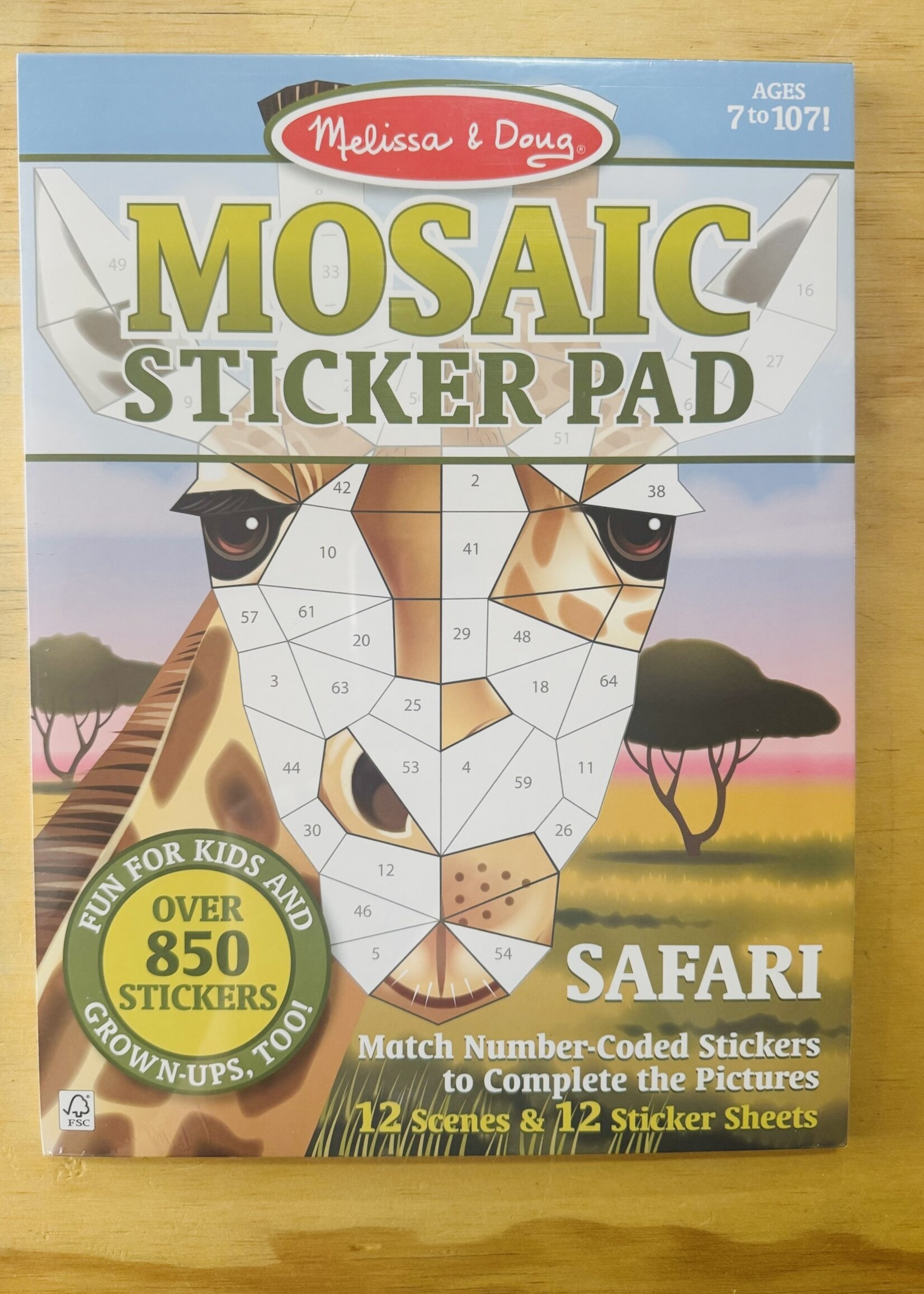 Melissa & Doug Mosaic Sticker Pad - Safari