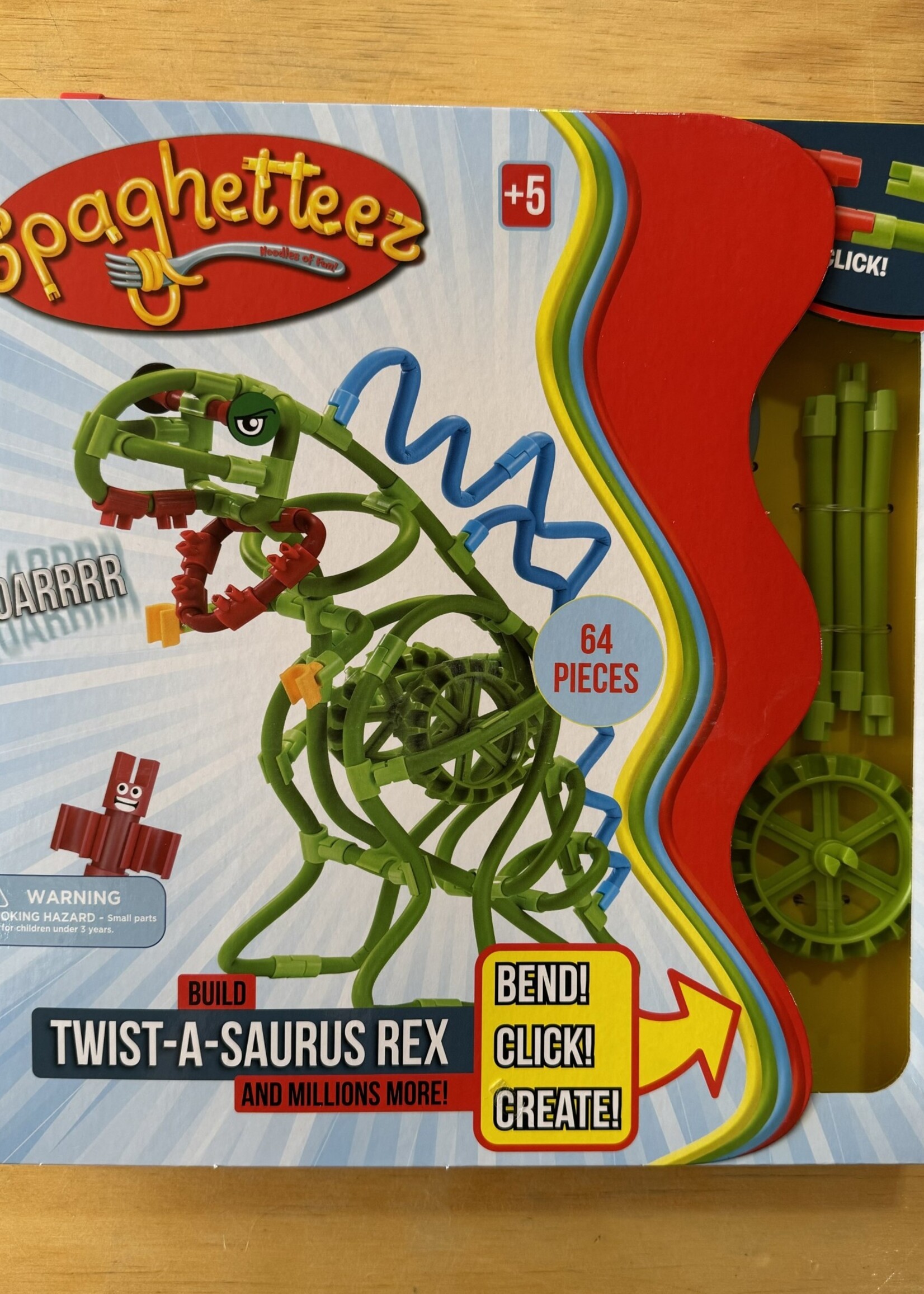 mukikim Spaghetteez  Twist-A-Saurus Rex