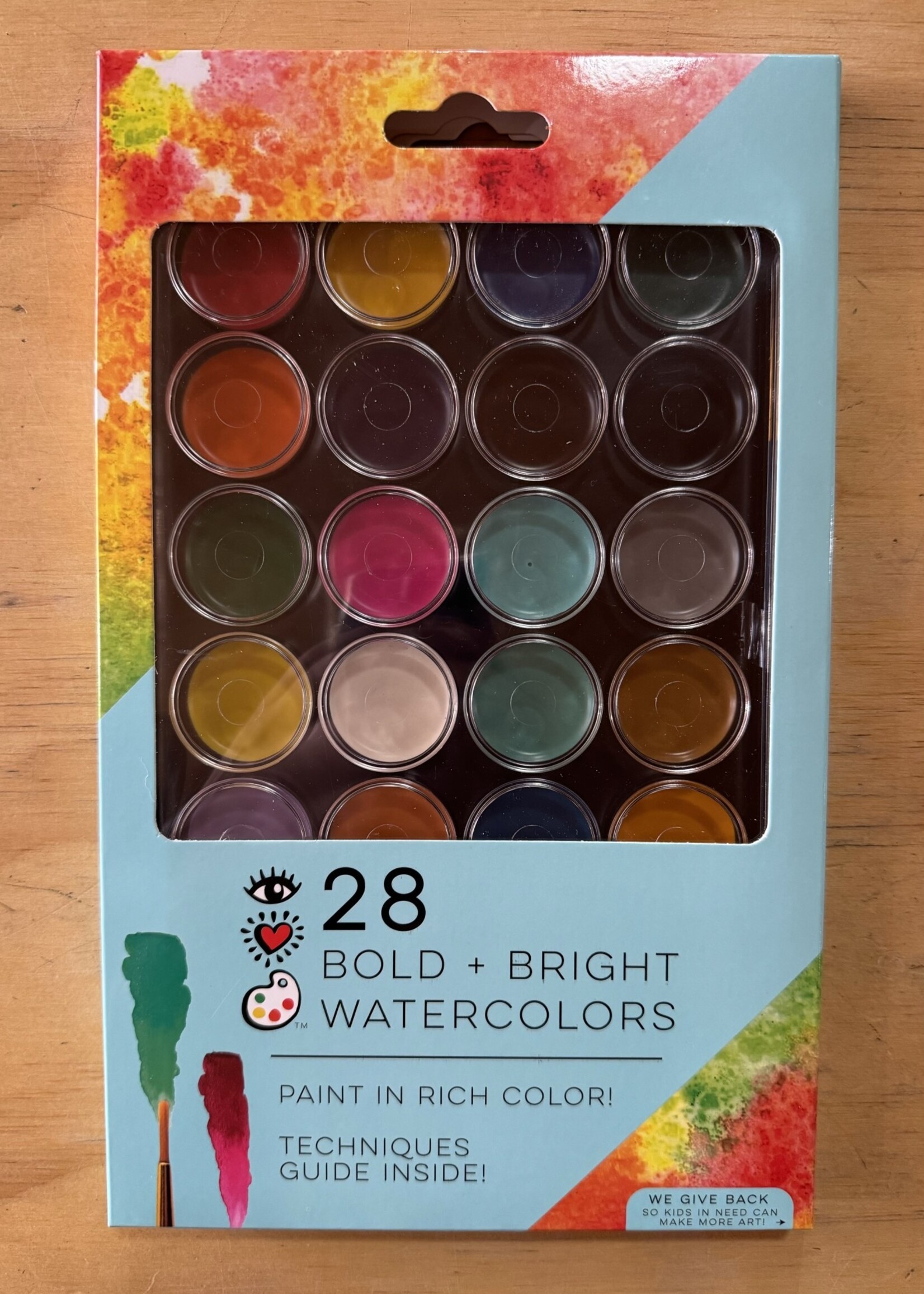 Bright Stripes 28 pk Bold & Bright Watercolors