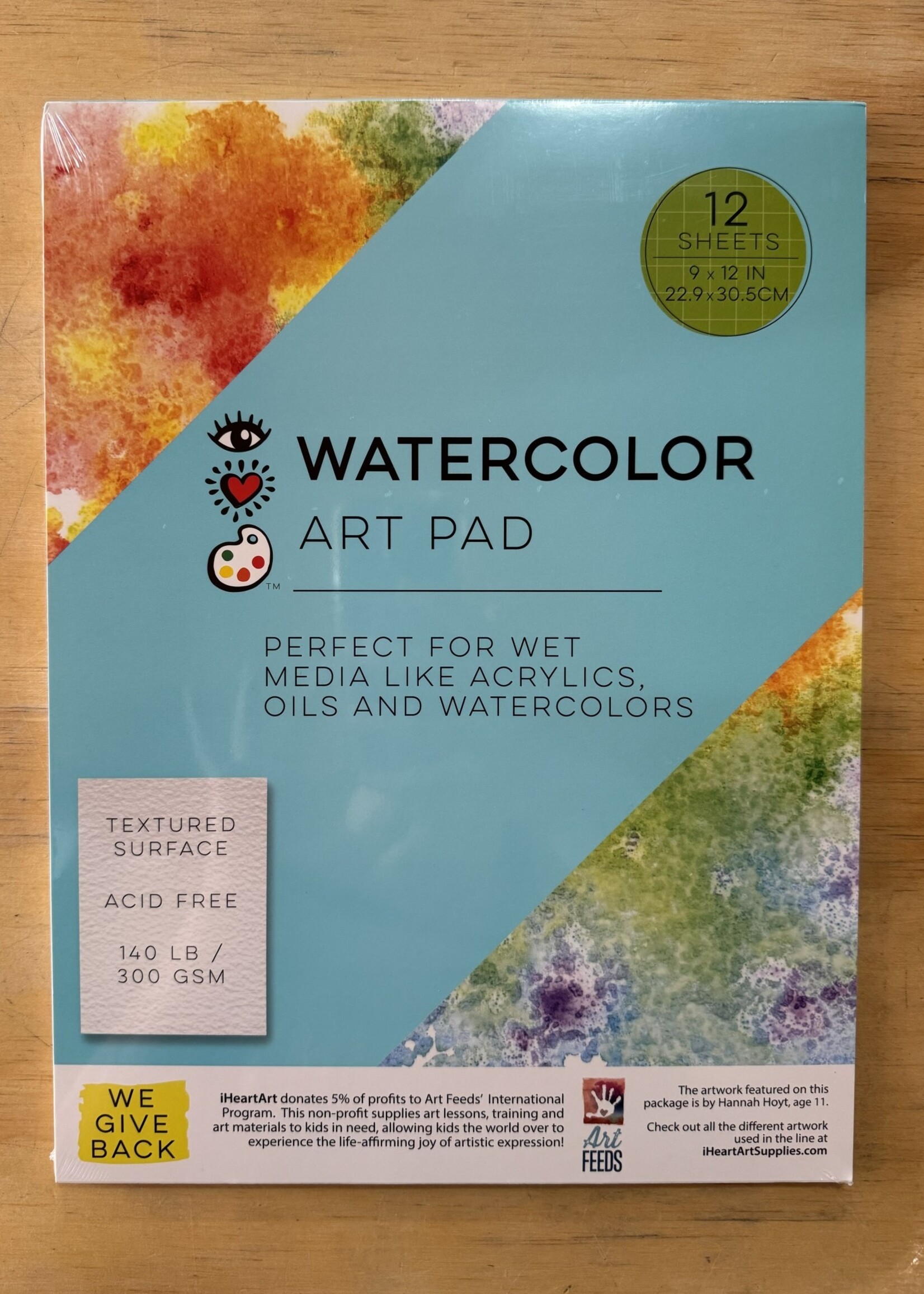 Bright Stripes Watercolor Art Pad