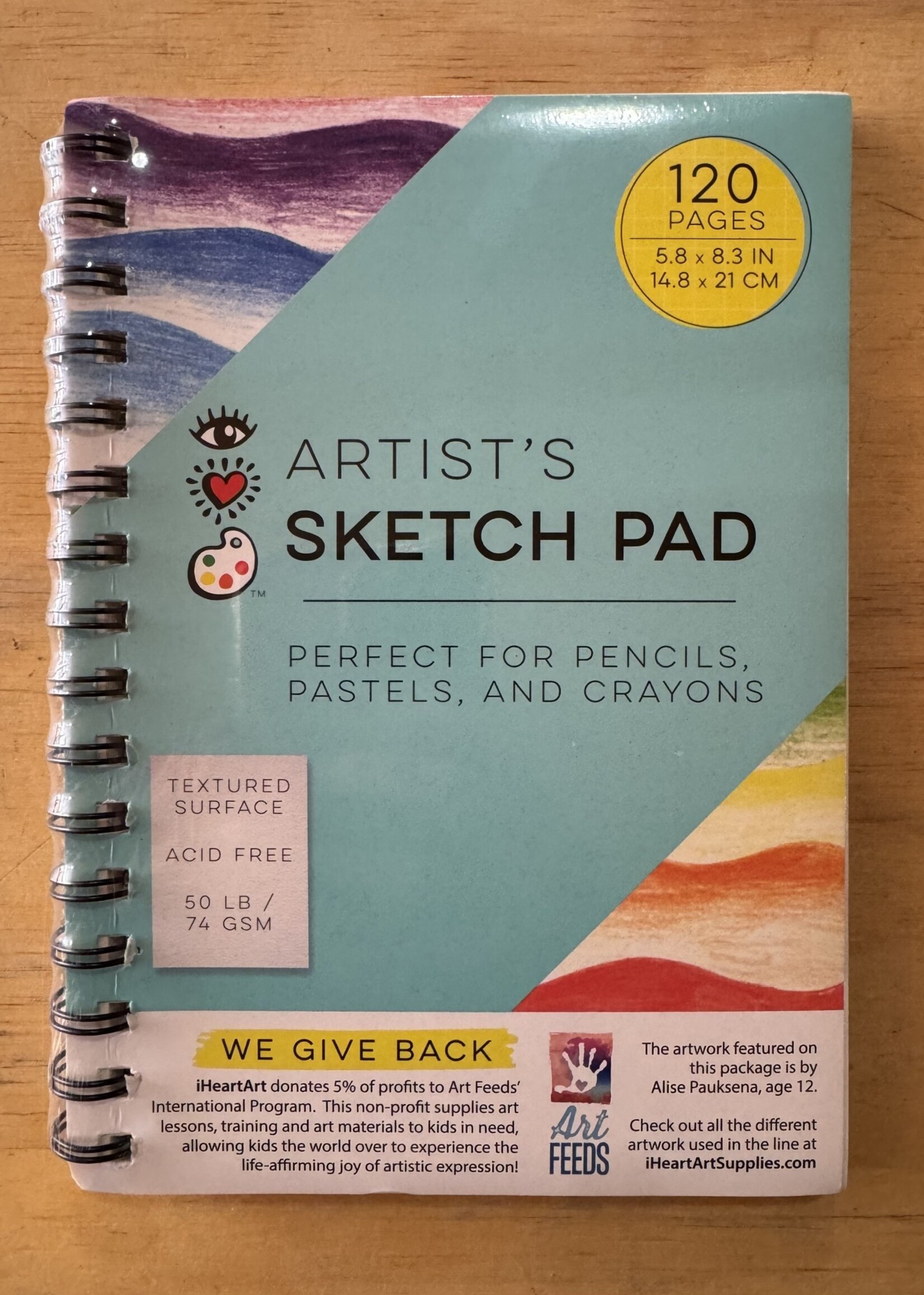 Bright Stripes Artist’s Sketch Pad