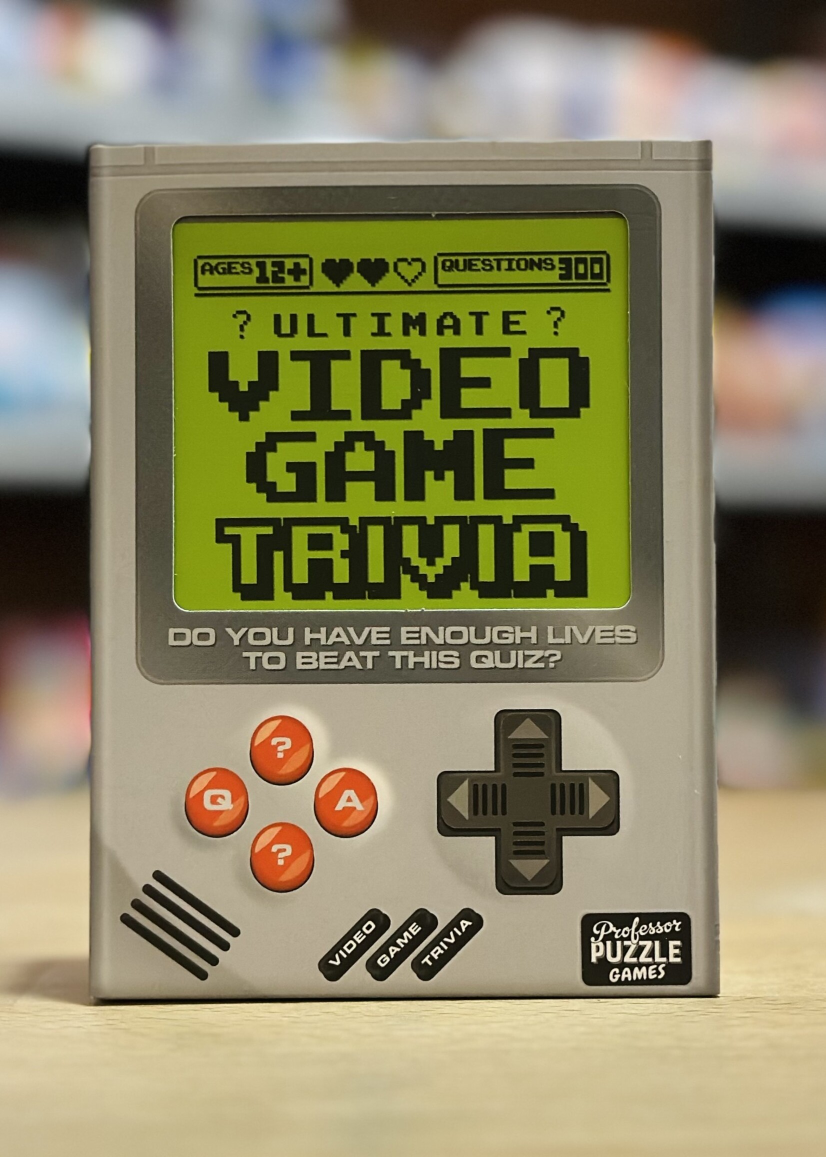 Professor Puzzle Card Game - Video Game Trivia