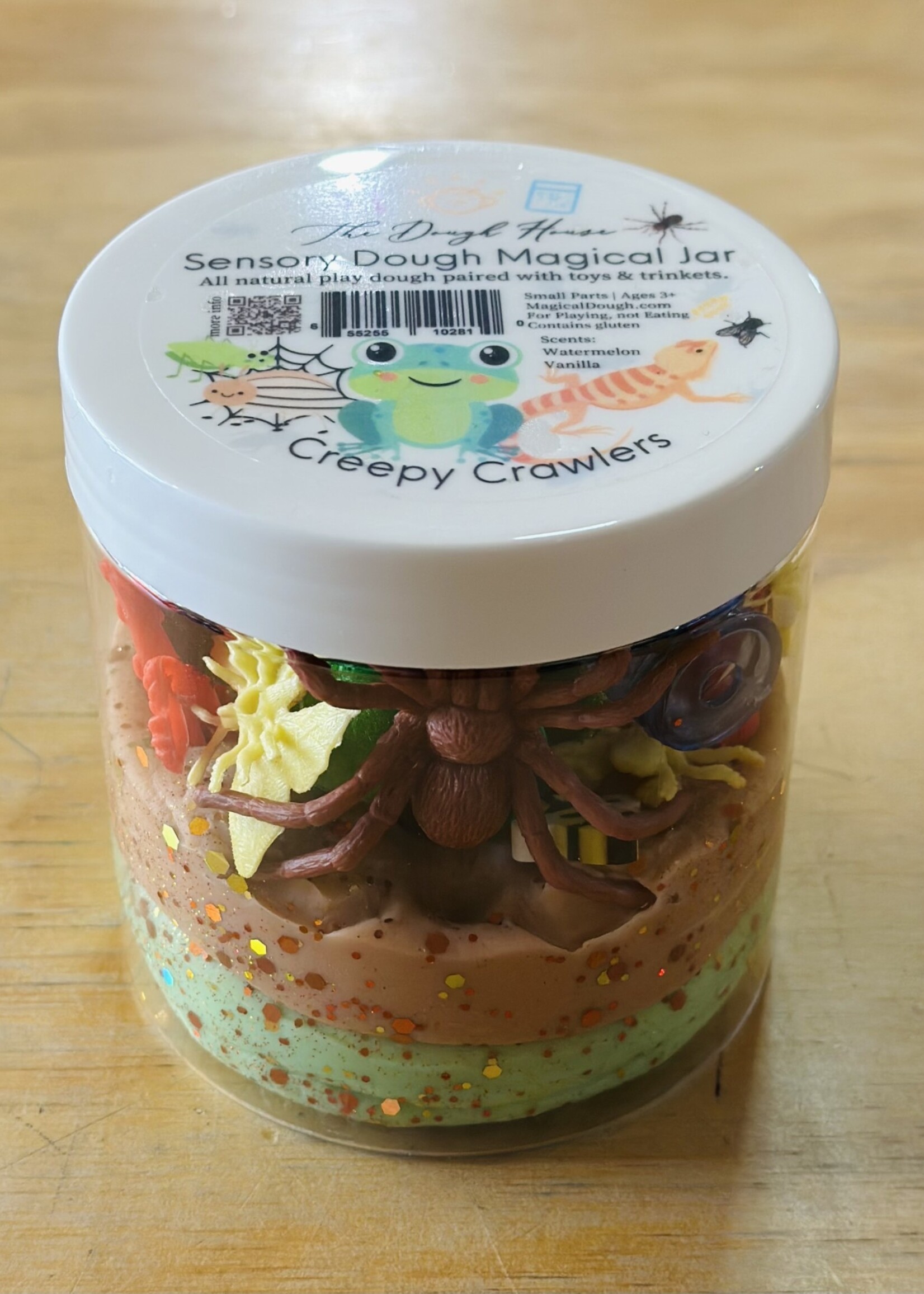 The Dough House Sensory Dough Magical Jar (Large) - Creepy Crawlers