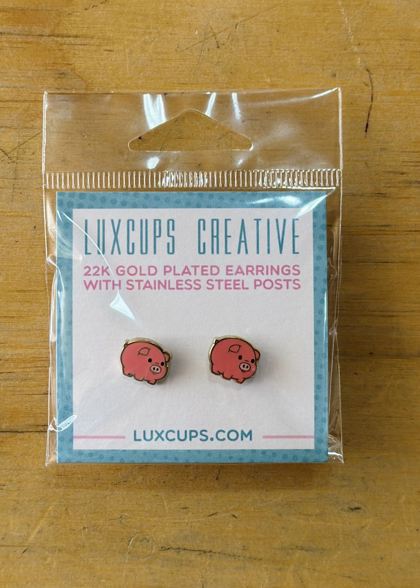 Luxcups Creative Piggy Earrings