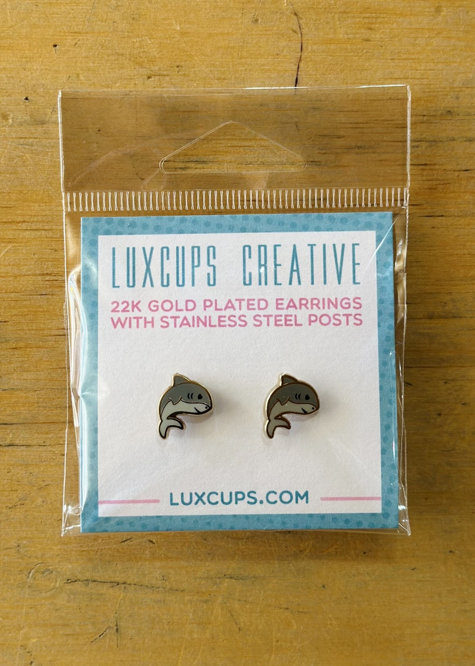 Luxcups Creative Shark Earrings