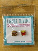 Luxcups Creative Fast Food Friends Earrings
