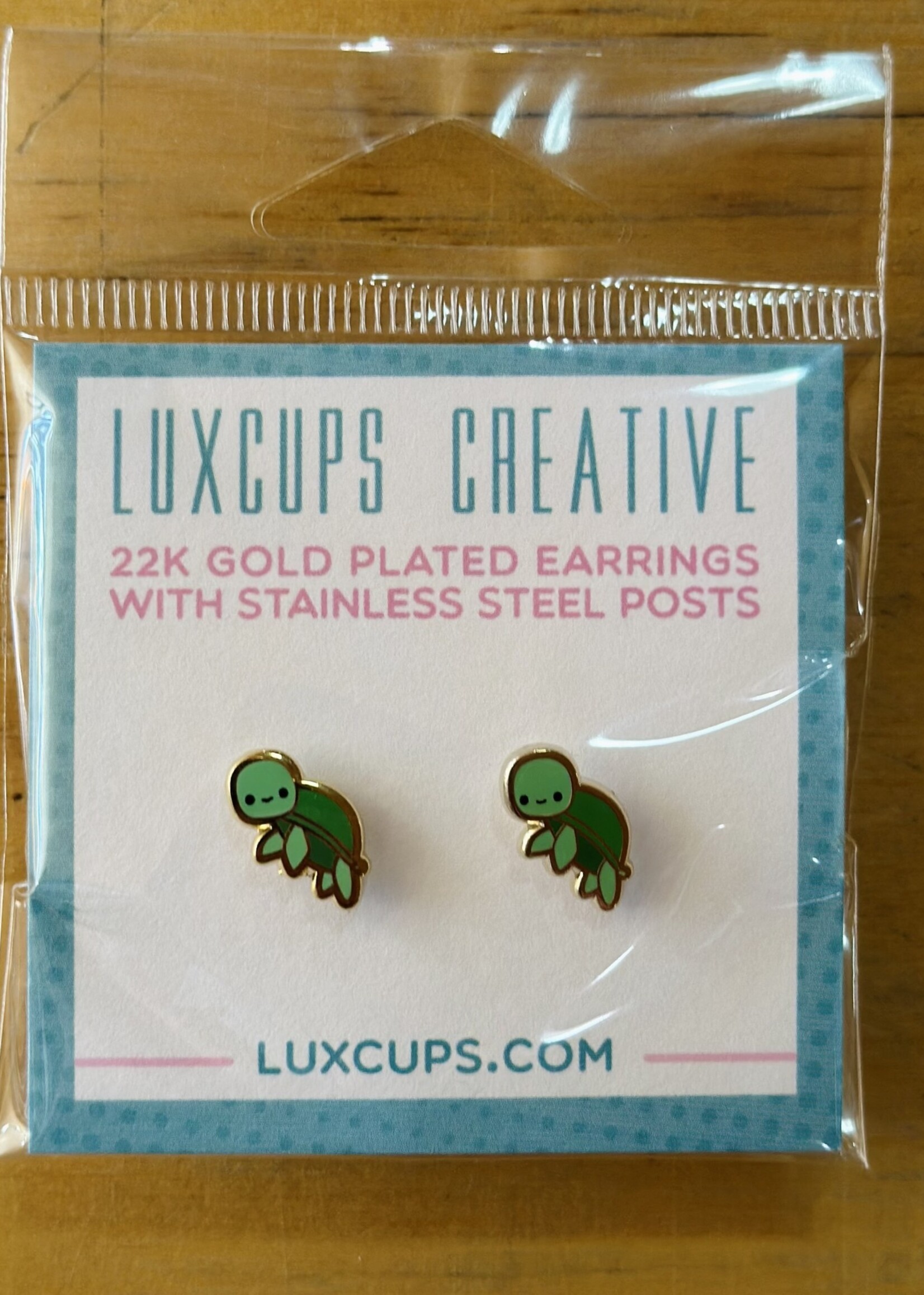Luxcups Creative Tiny Turtle Earrings