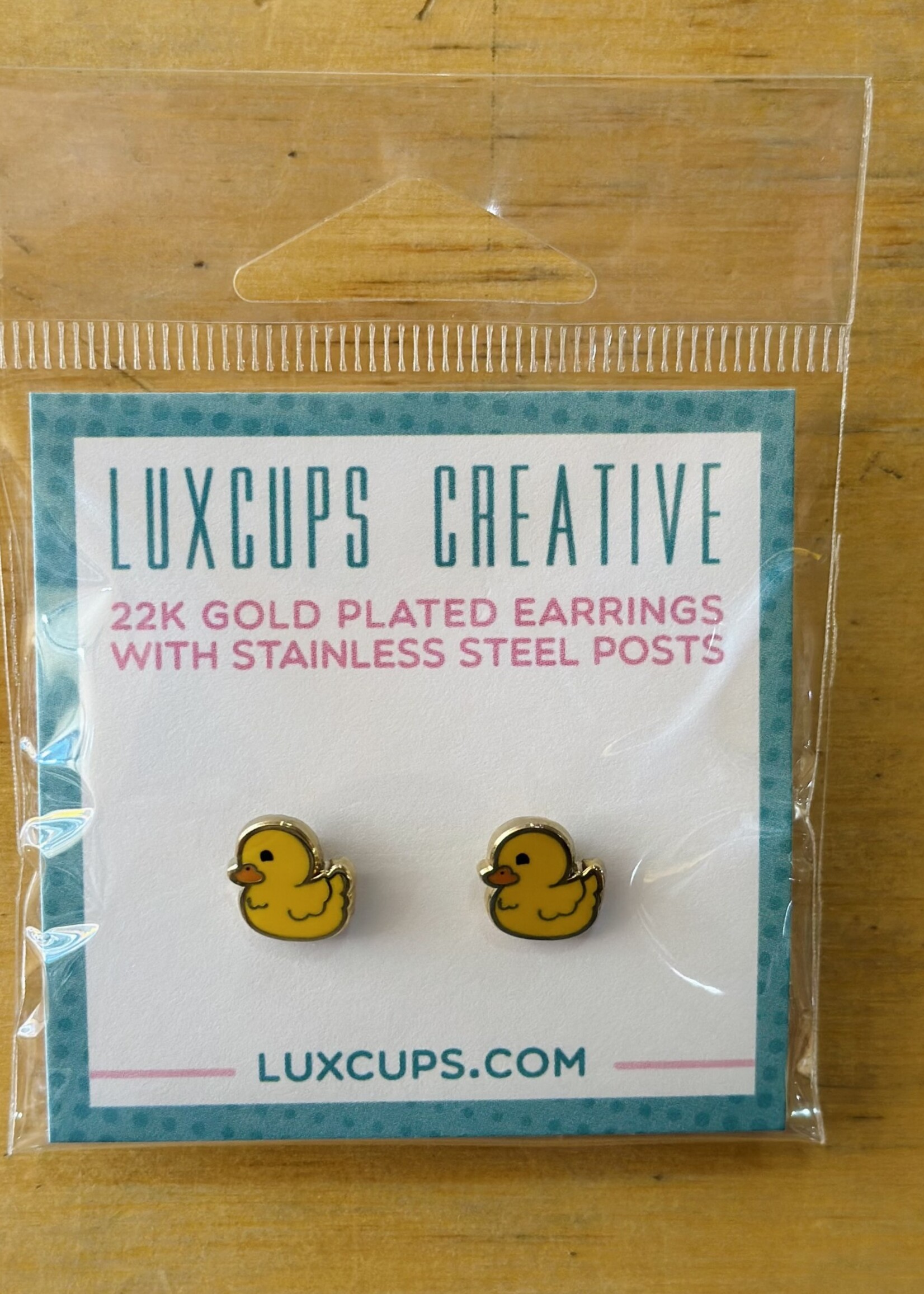 Luxcups Creative Rubber Ducky Earrings
