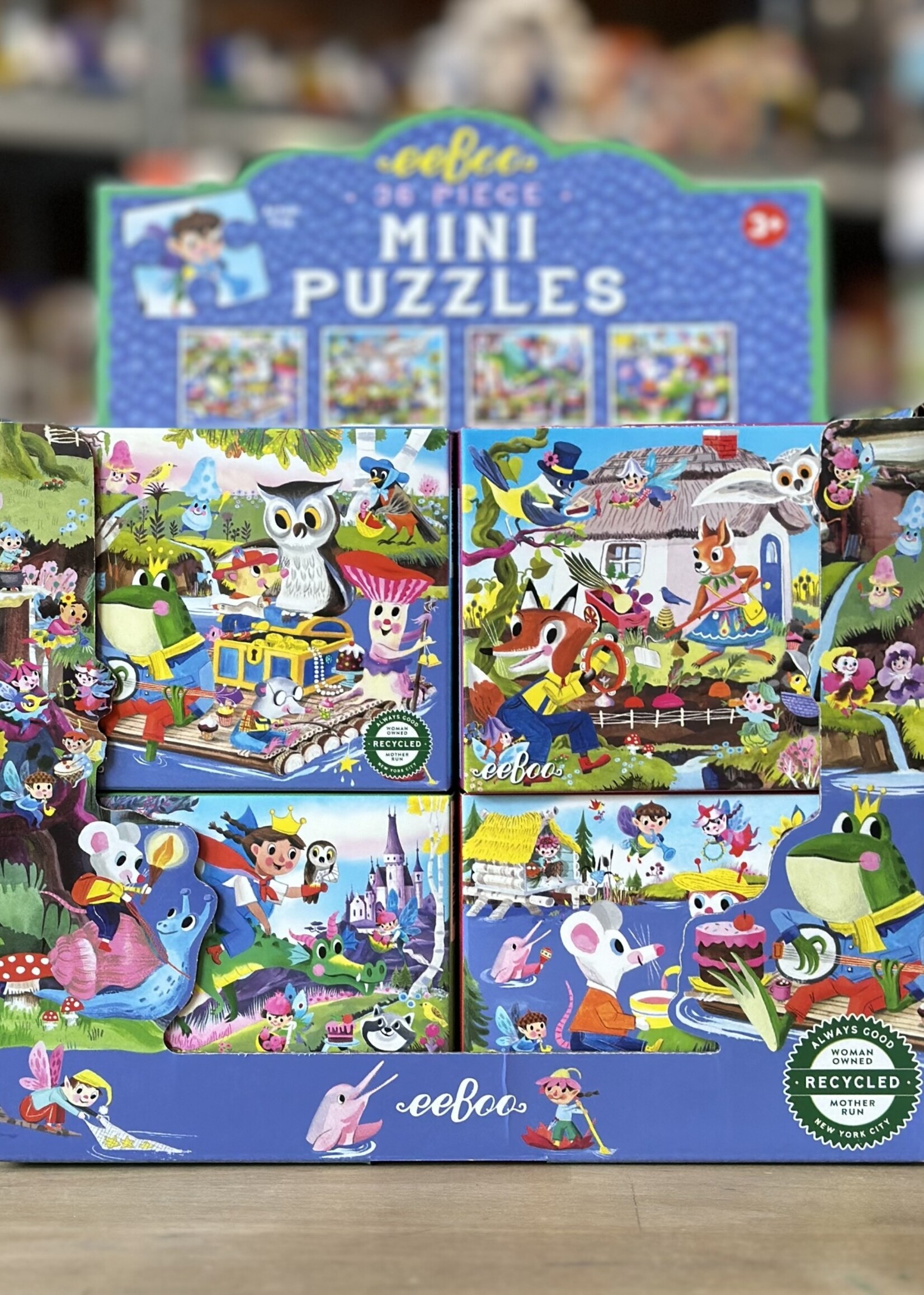 eeBoo Puzzle - Cottage Garden (Fairies & Tales Mini Puzzle) 36 Pc.