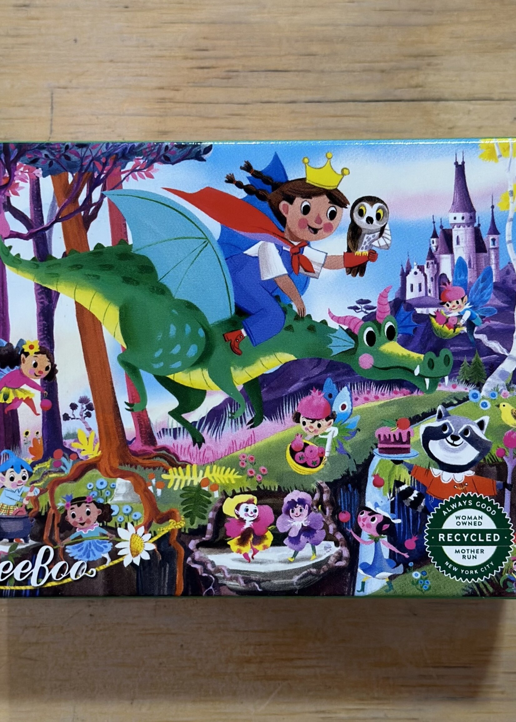 eeBoo Puzzle - Dragon Adventure (Fairies & Tales Mini Puzzle) 36 Pc.