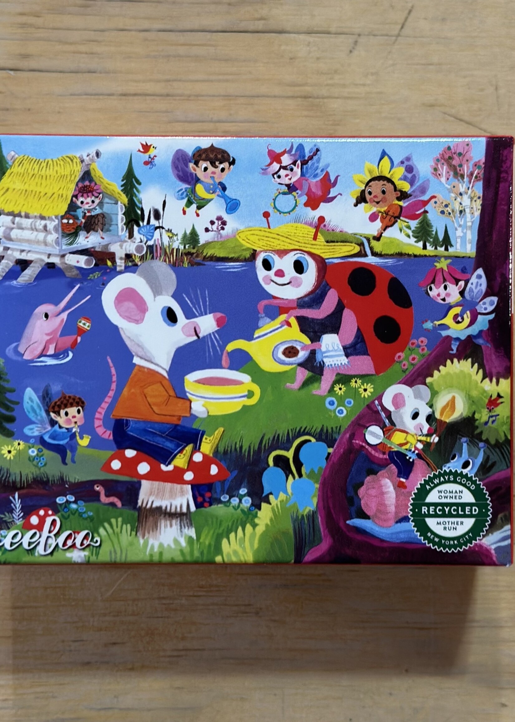 eeBoo Puzzle - Riverside Teatime (Fairies & Tales Mini Puzzle) 36 Pc.