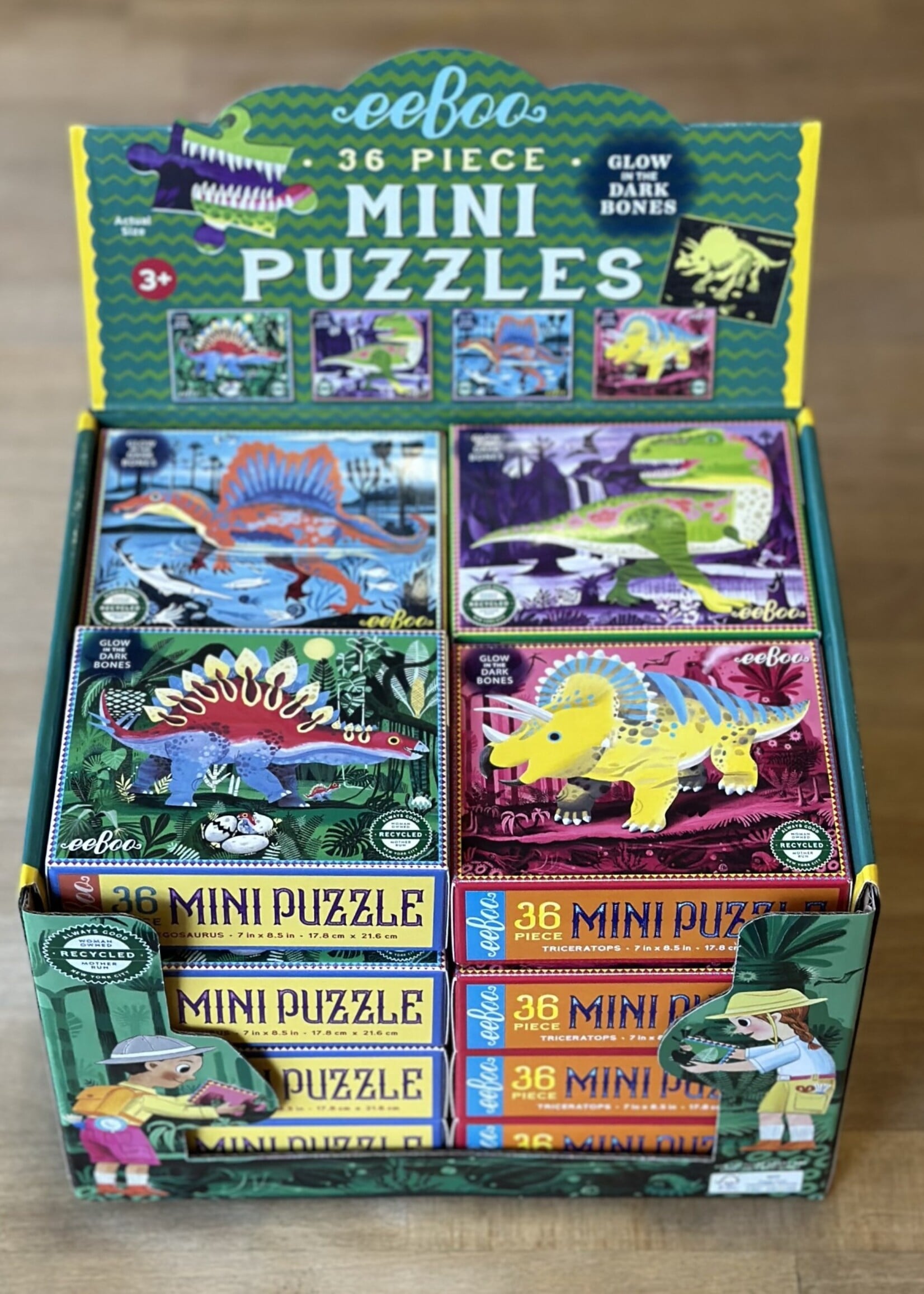 eeBoo Puzzle - Stegosaurus (Dino Mini Puzzle) 36 Pc.