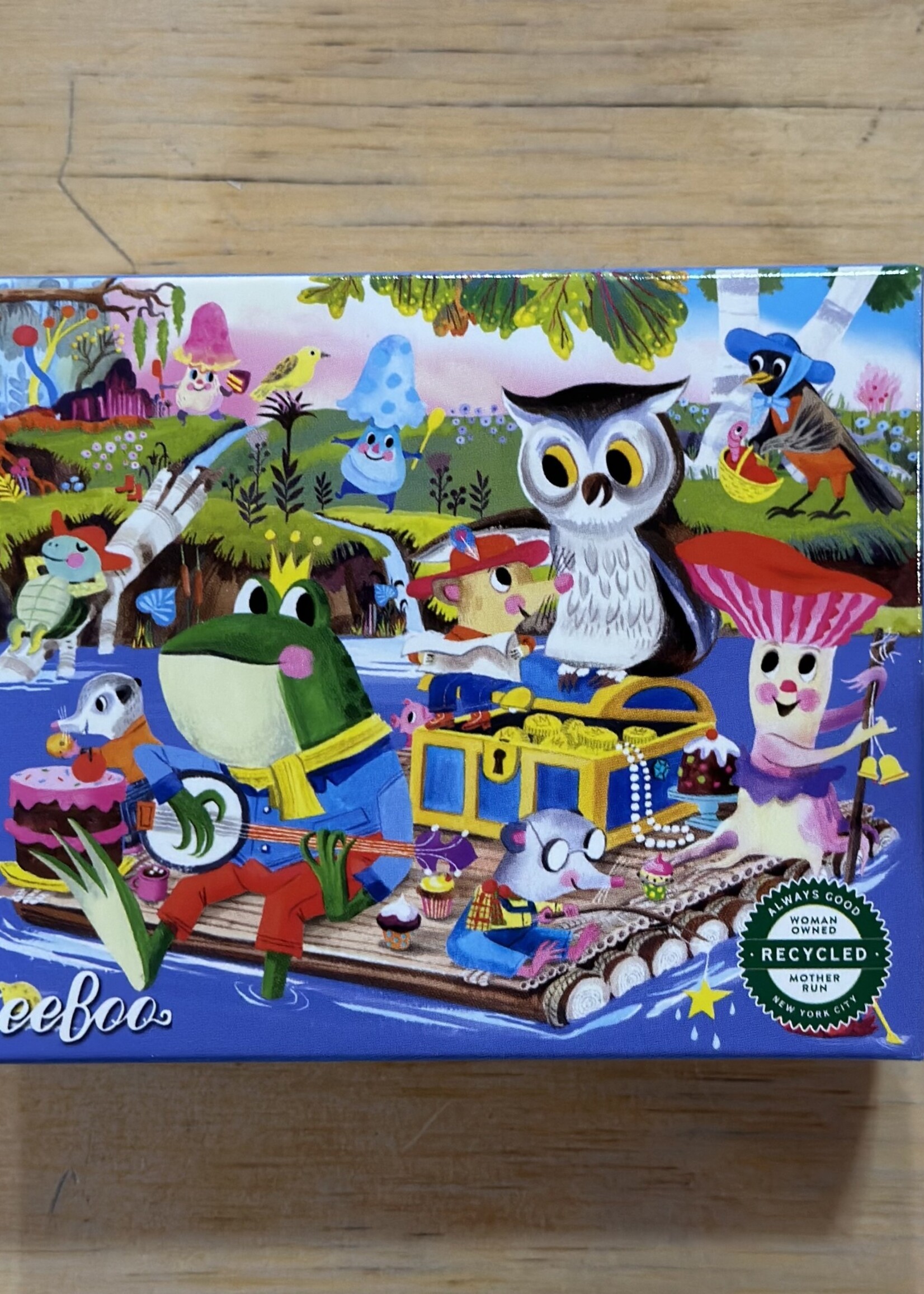 eeBoo Puzzle - Treasure Raft (Fairies & Tales Mini Puzzle) 36 Pc.