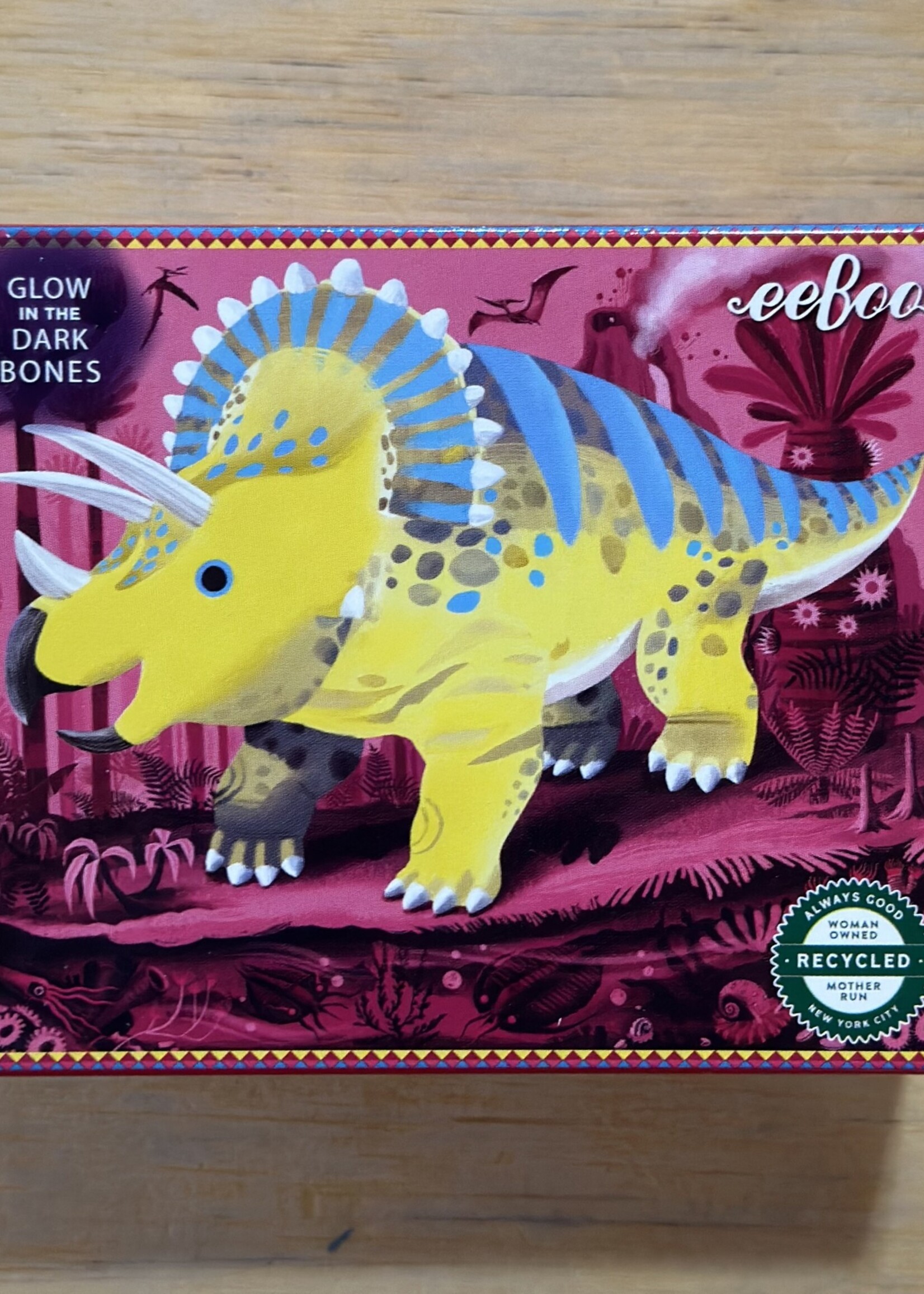 eeBoo Puzzle - Triceratops (Dino Mini Puzzle) 36 Pc.