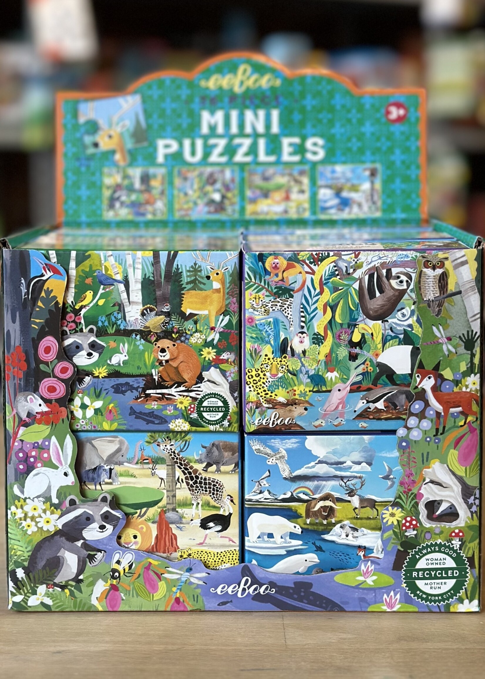 eeBoo Puzzle - Rainforest (Wild Habitats Mini Puzzle) 36 Pc.