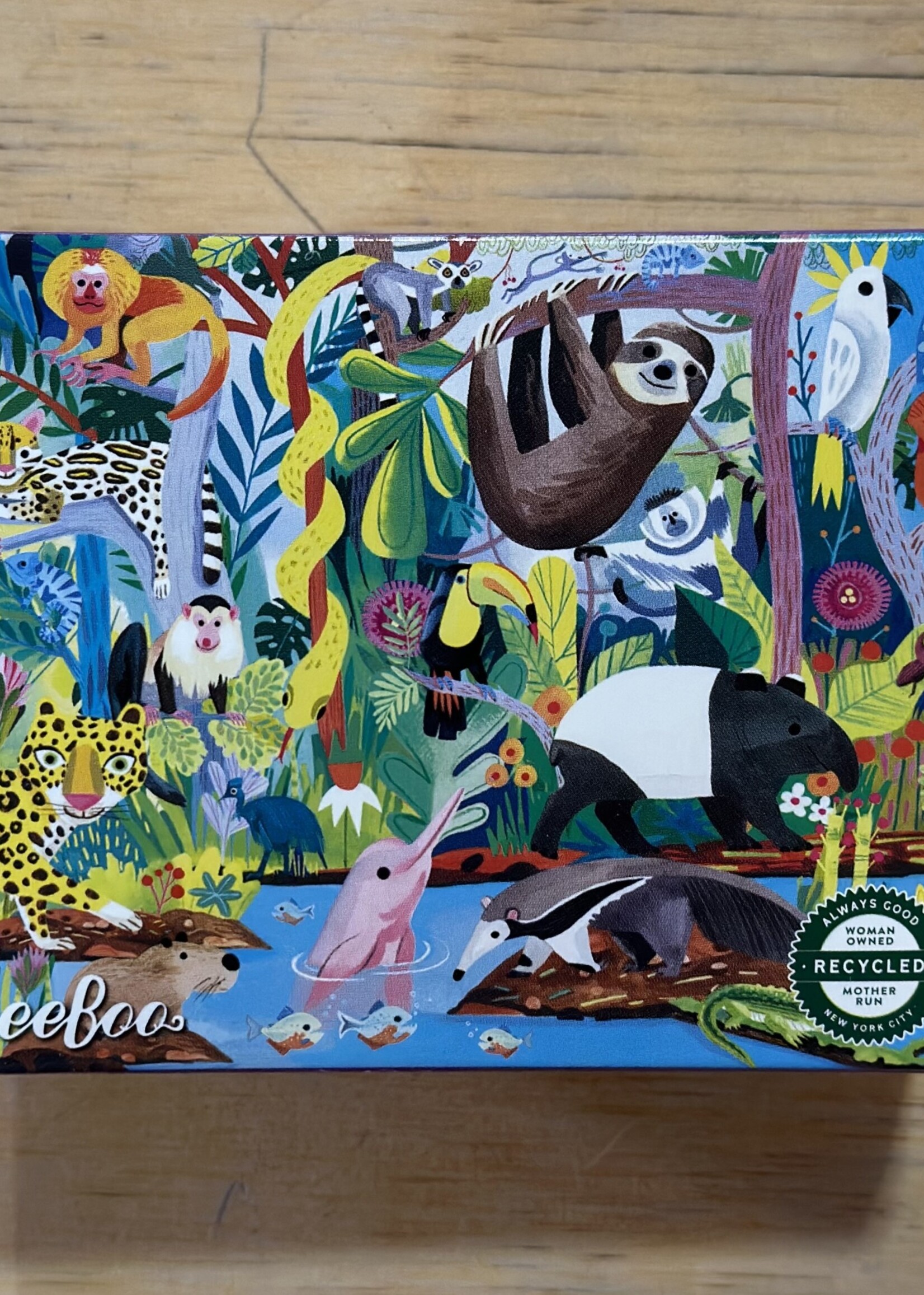 eeBoo Puzzle - Rainforest (Wild Habitats Mini Puzzle) 36 Pc.