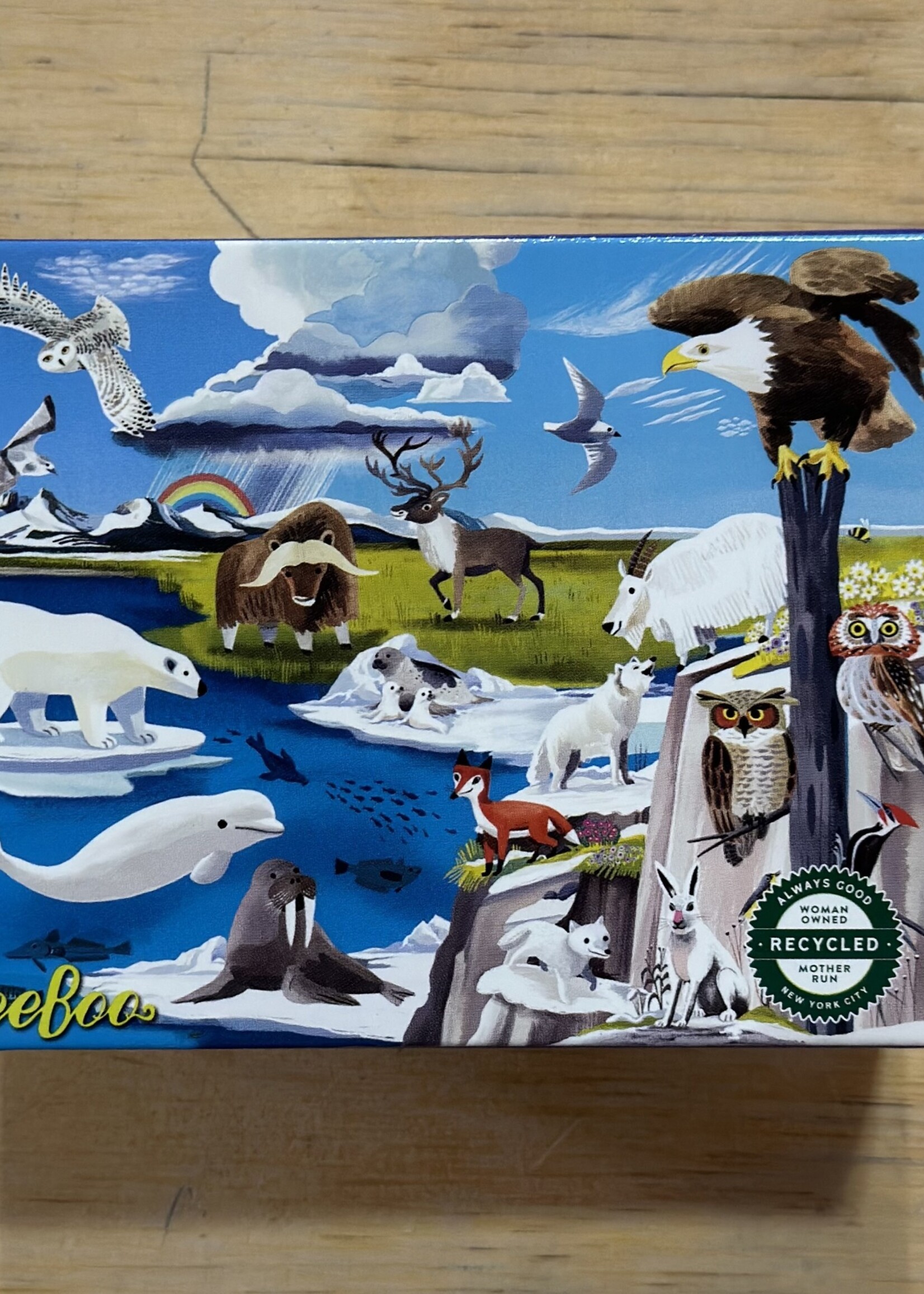 eeBoo Puzzle - Tundra (Wild Habitats Mini Puzzle) 36 Pc.