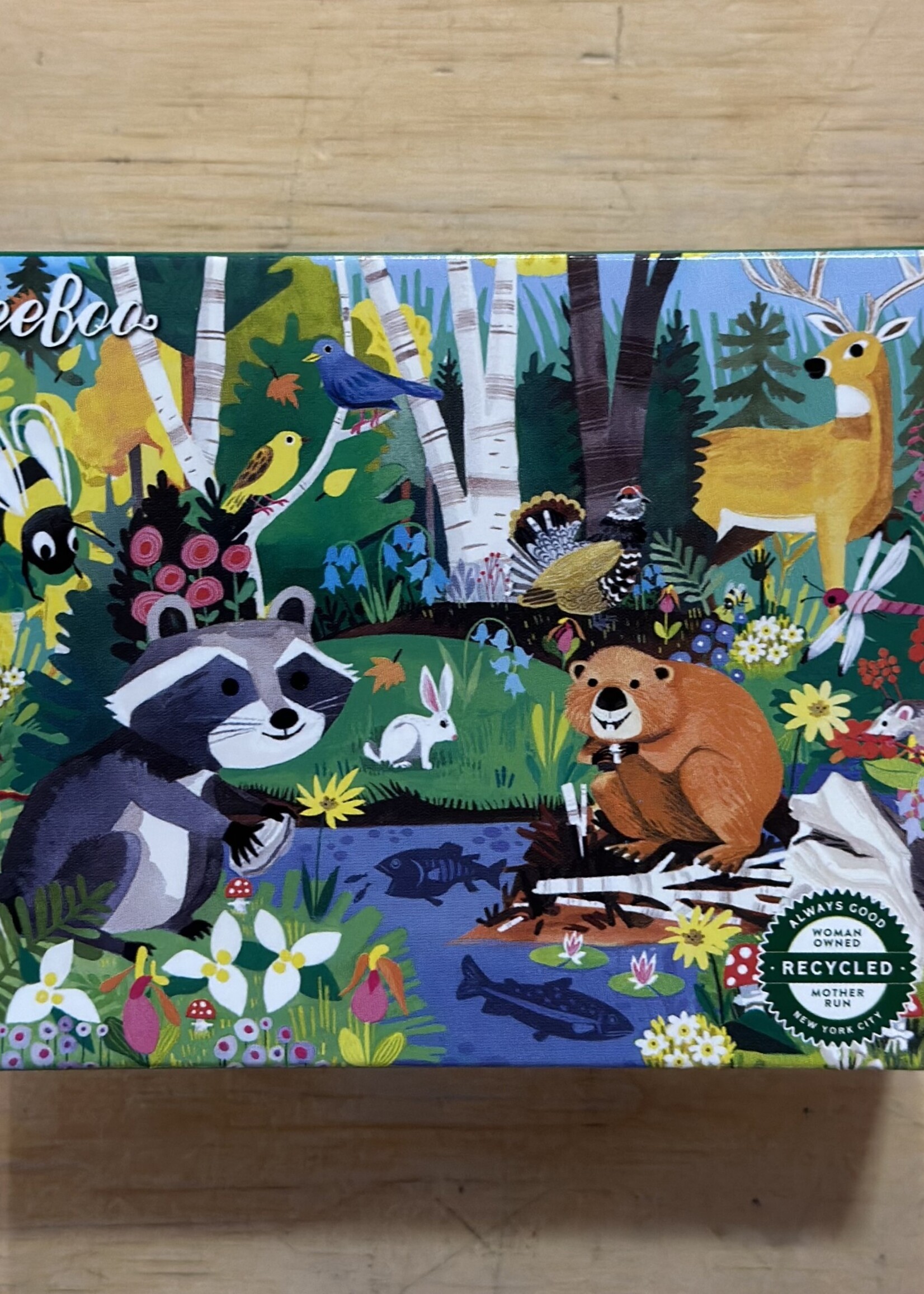 eeBoo Puzzle - Woodland (Wild Habitats Mini Puzzle) 36 Pc.