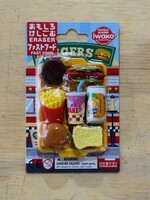 Iwako Fast Food Eraser Card Set