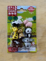 Iwako Zoo Animal Eraser Cardset
