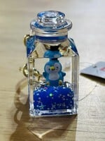 BC USA Penguin Square  Bottle Keycharm - Blue