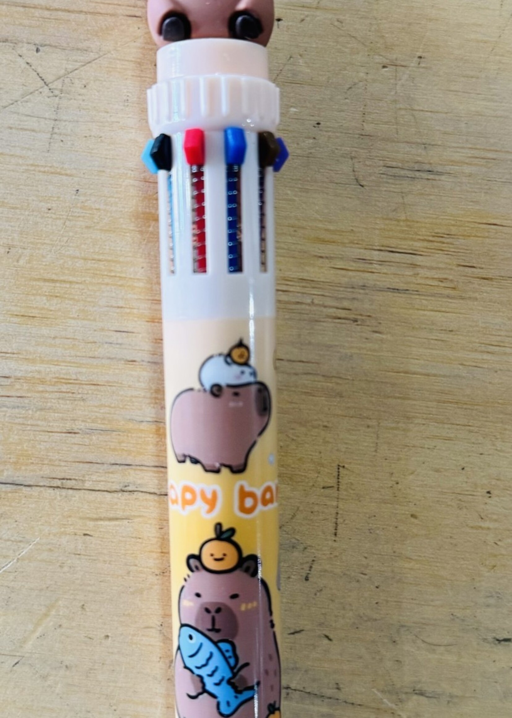 Capybara Orange Fruit Pen