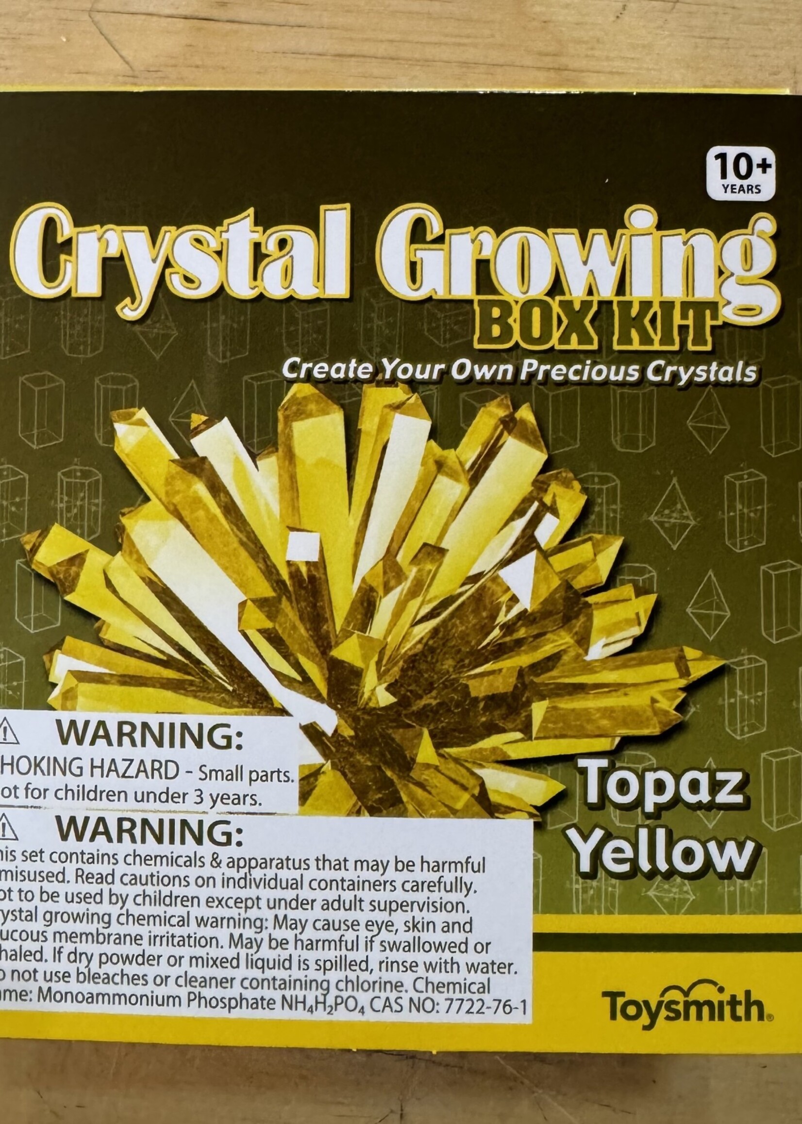 Crystal Growing Box Kit Yellow